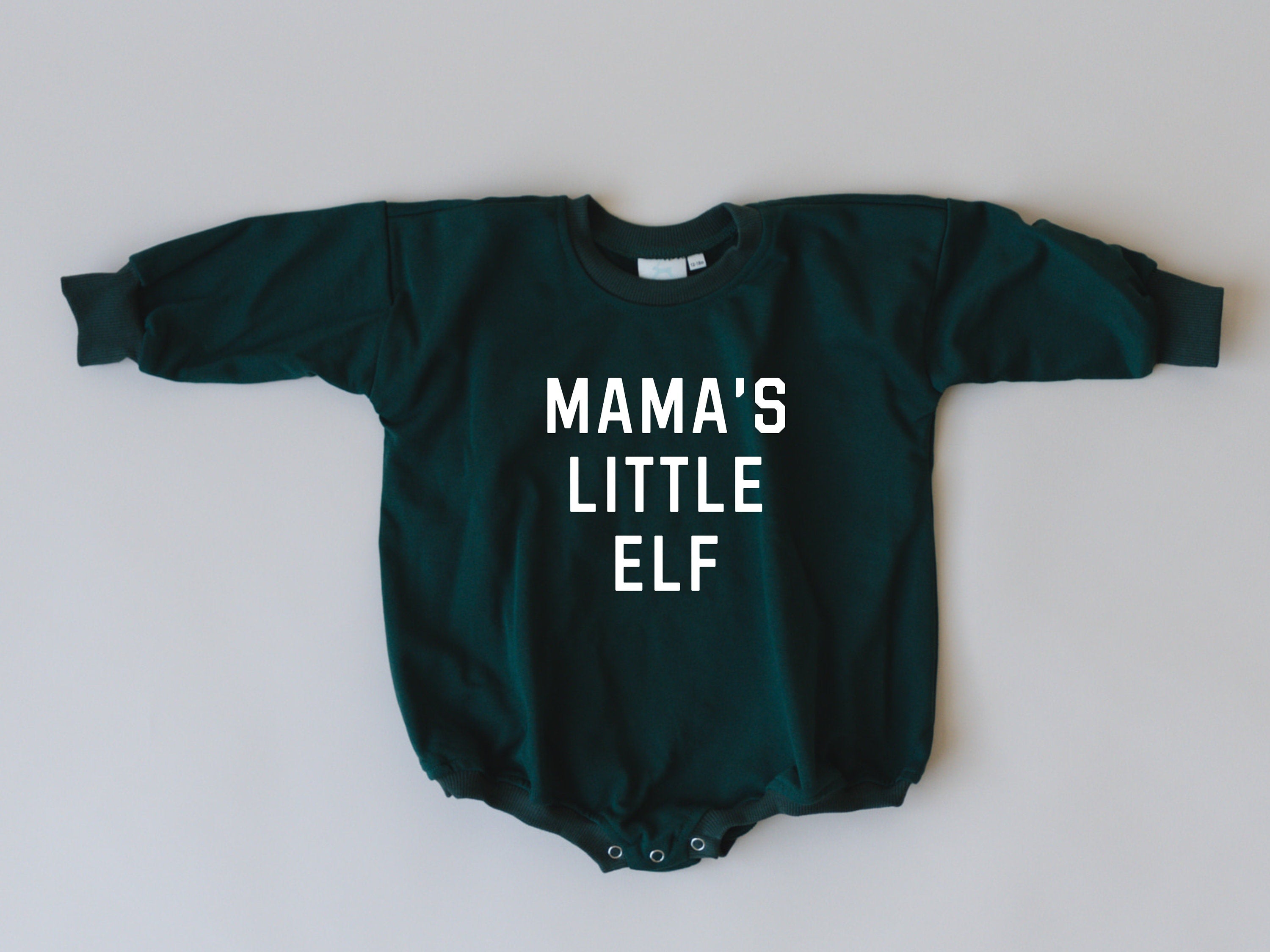 Mama's Little Elf Sweatshirt Romper