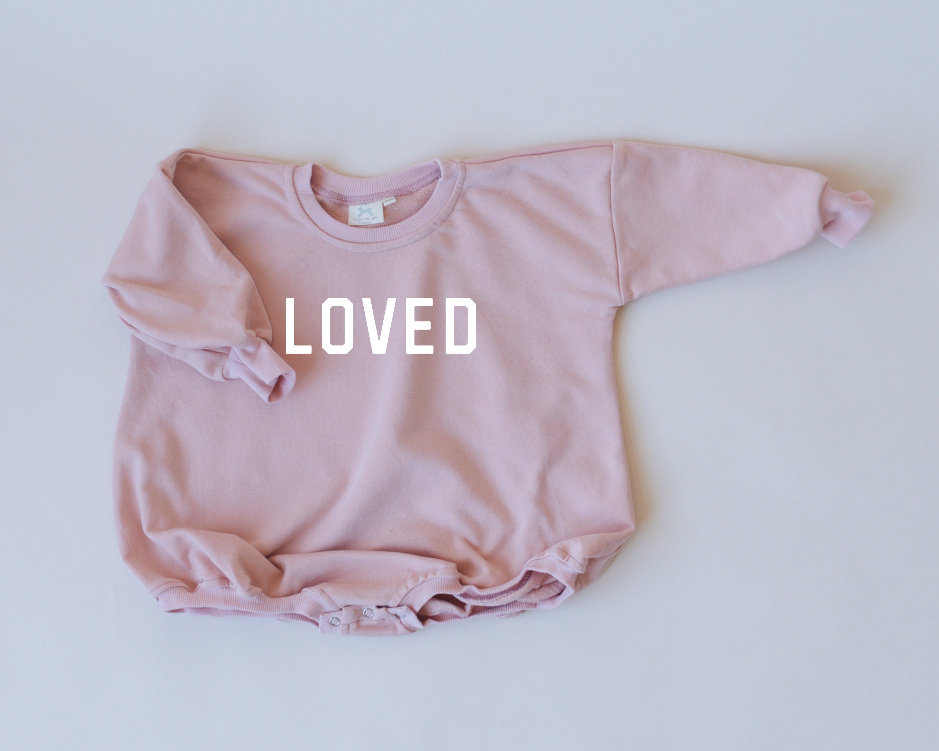 Loved Sweatshirt Romper - More Colors