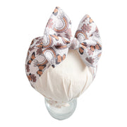 Boho Butterfly And Rainbows Headwrap Bow