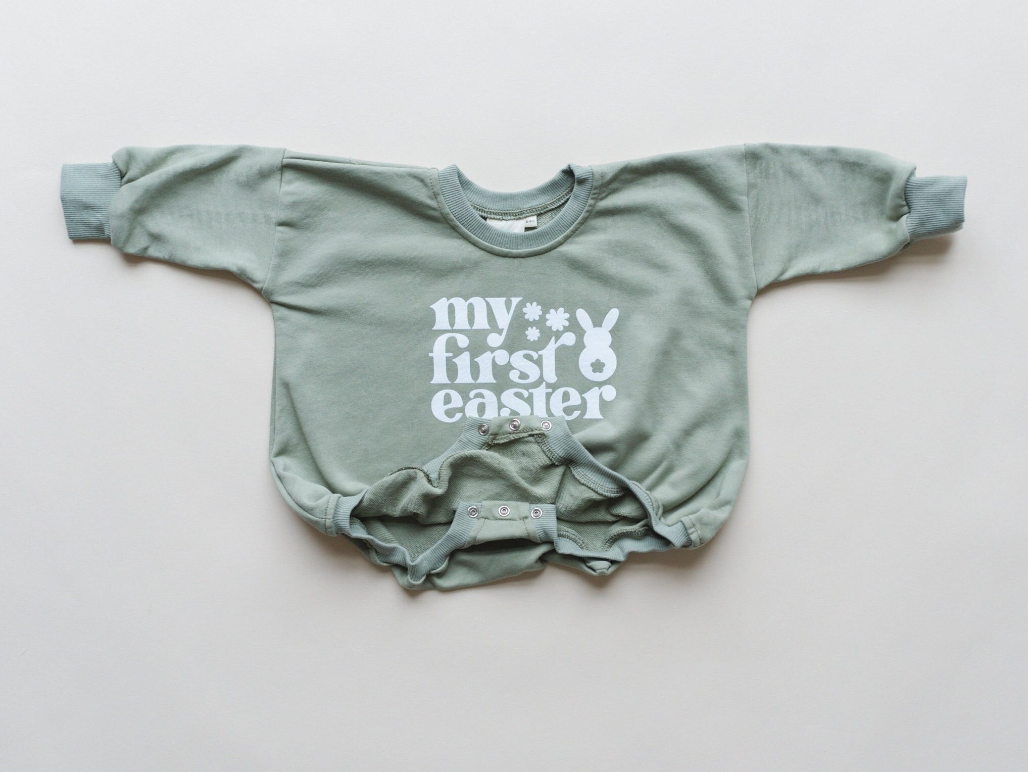 My First Easter Oversized Sweatshirt Romper - More Colors