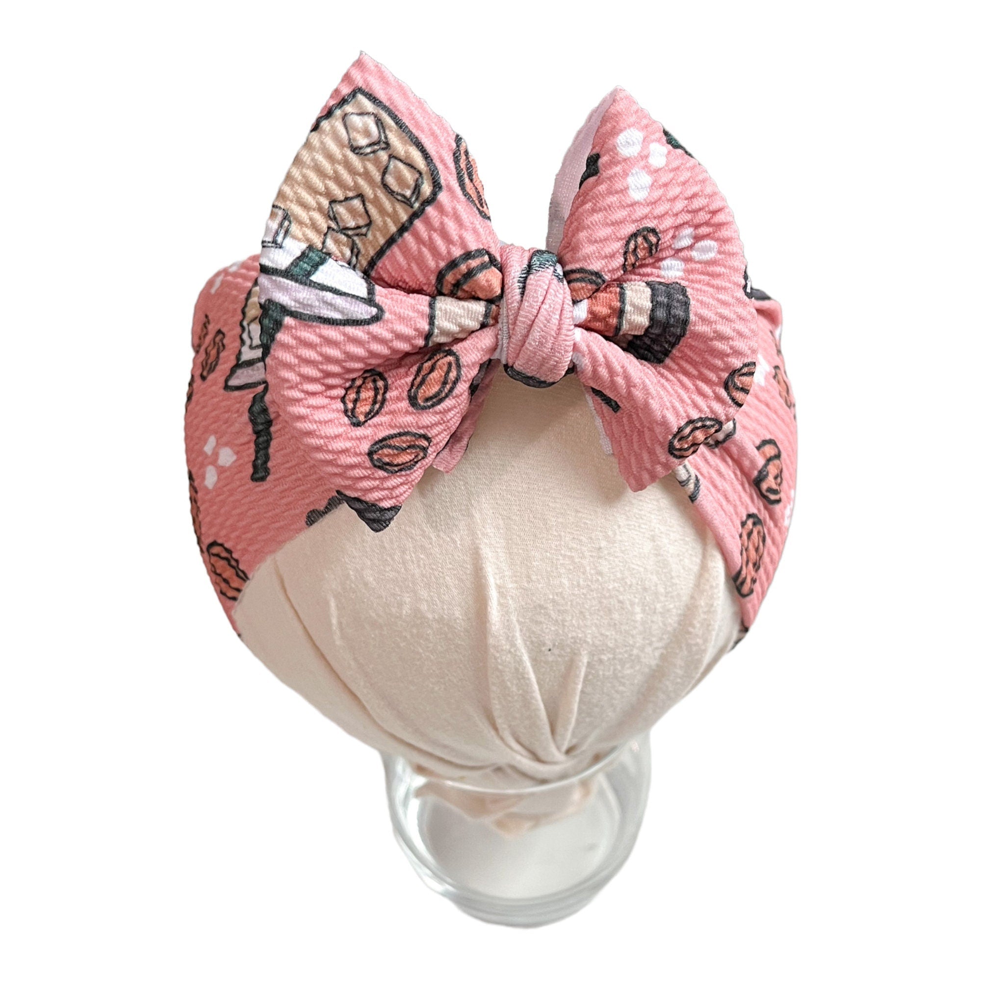 Coffee Baby Headwrap Bow