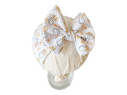 Doodle Bumble Bees Headwrap Bow