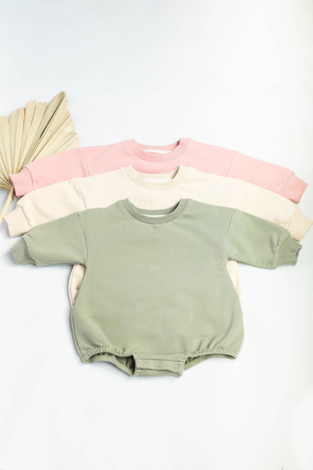 Organic Oversized Sweatshirt Baby Boy Girl Romper