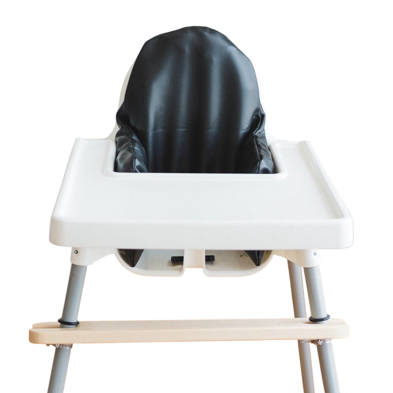 Black Vegan Leather Ikea Antilop Cushion Cover