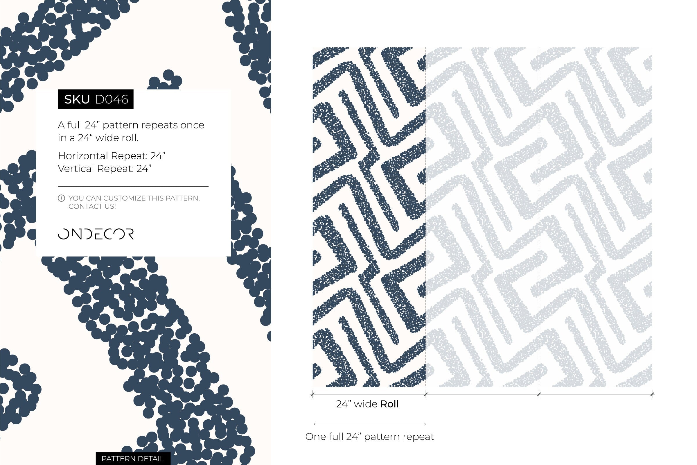 Abstract Wallpaper With A Dotted Maze Motif In Dark Blue - D046