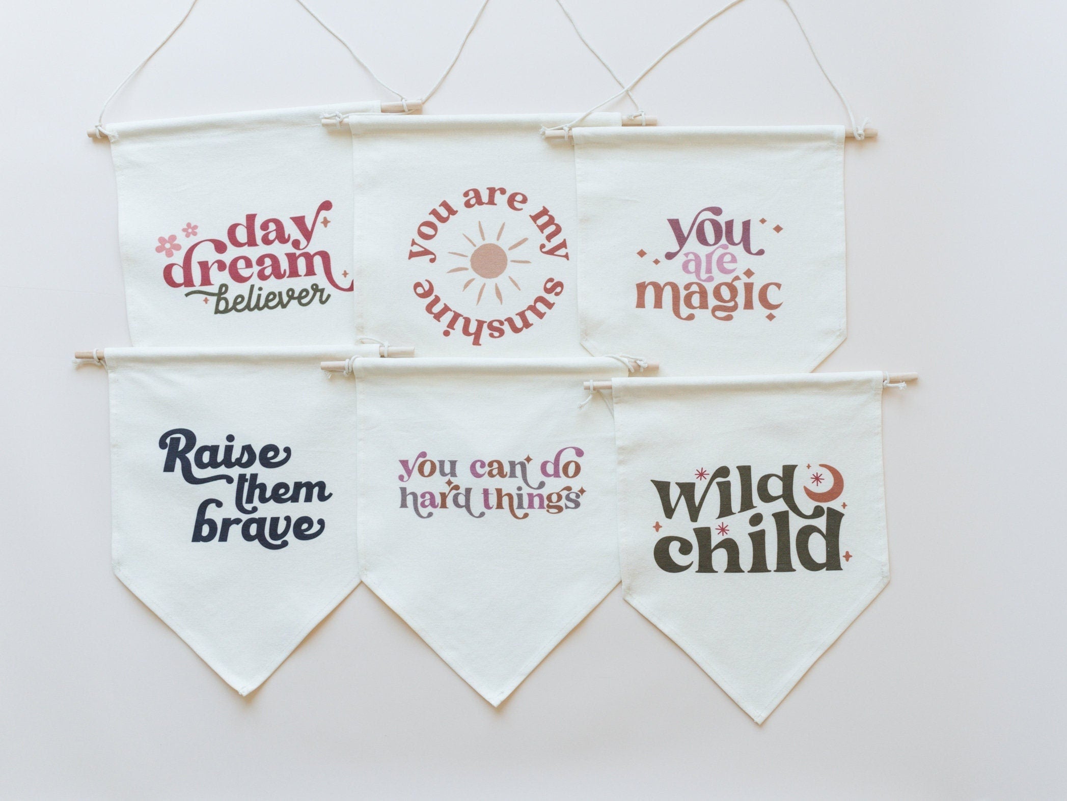 Wild Child Canvas Pennant