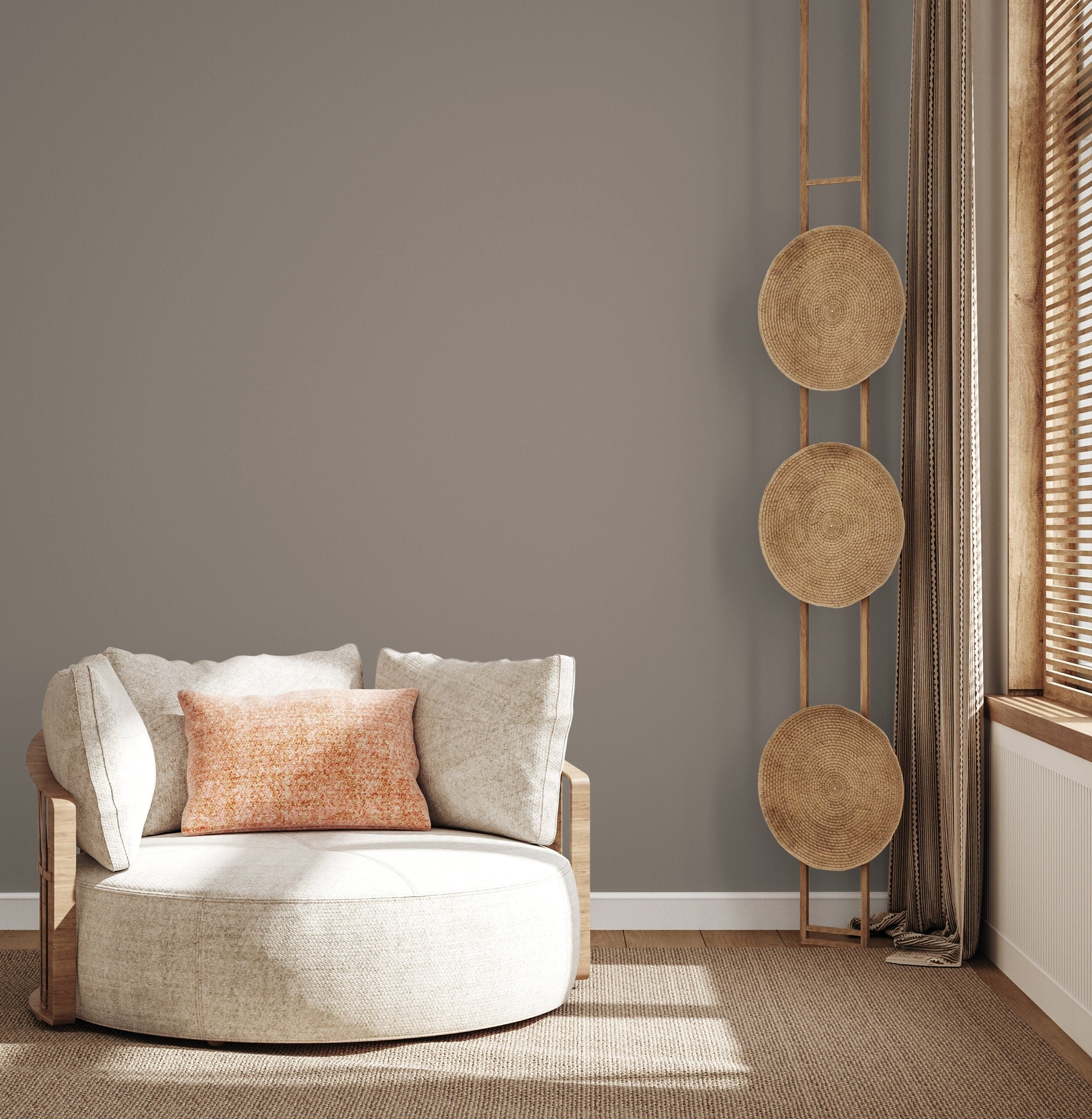 Minimalist Wallpaper Featuring A Solid Color In Middle Gray - D421