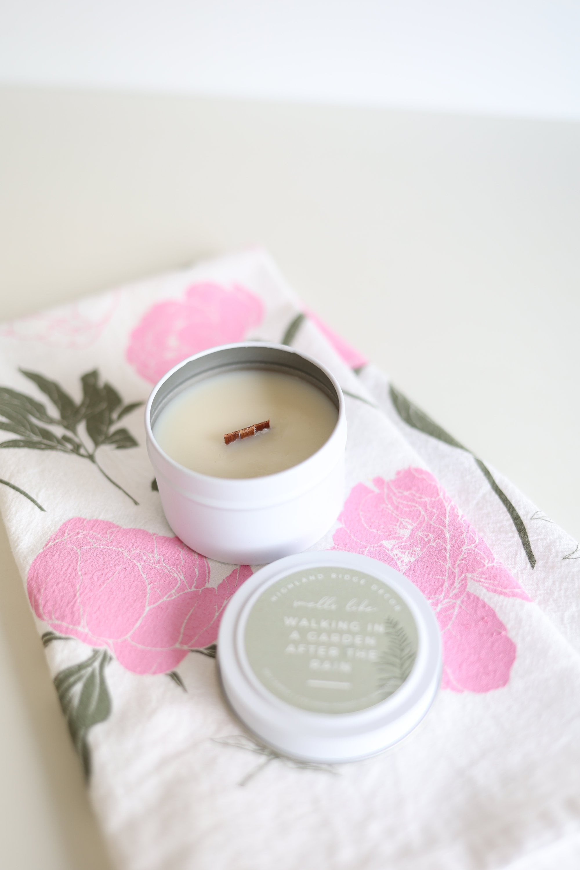 "walking In A Garden After The Rain" Candle Tin