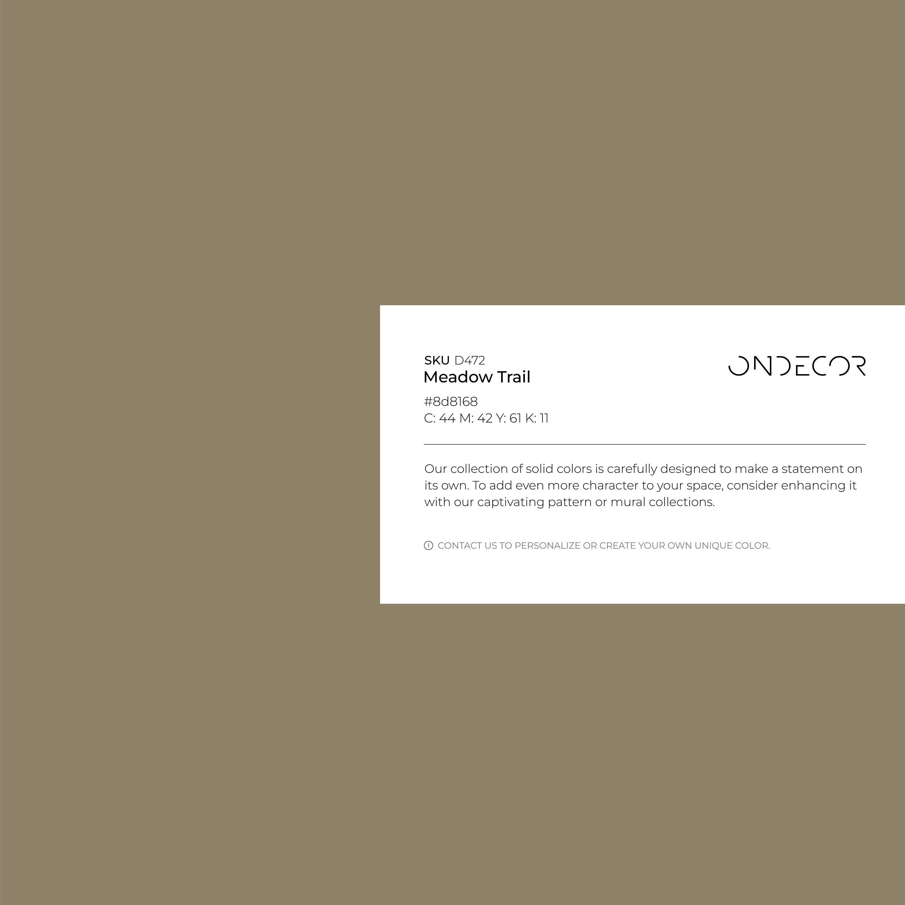 Solid Color Wallpaper In An Earthy Shadow Brown - D472