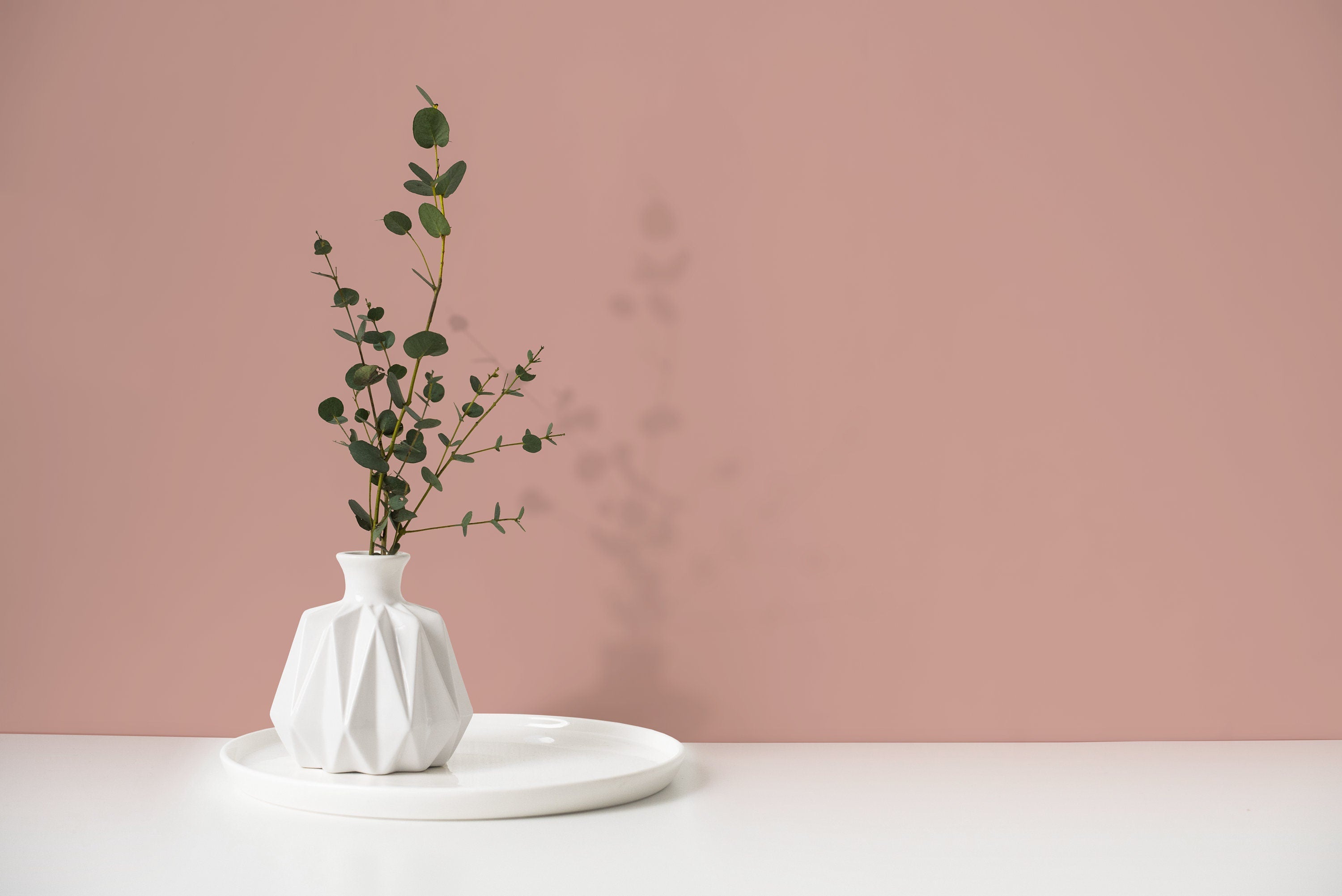 Solid Color Wallpaper With A Minimalist Style In Blush Pink - D453