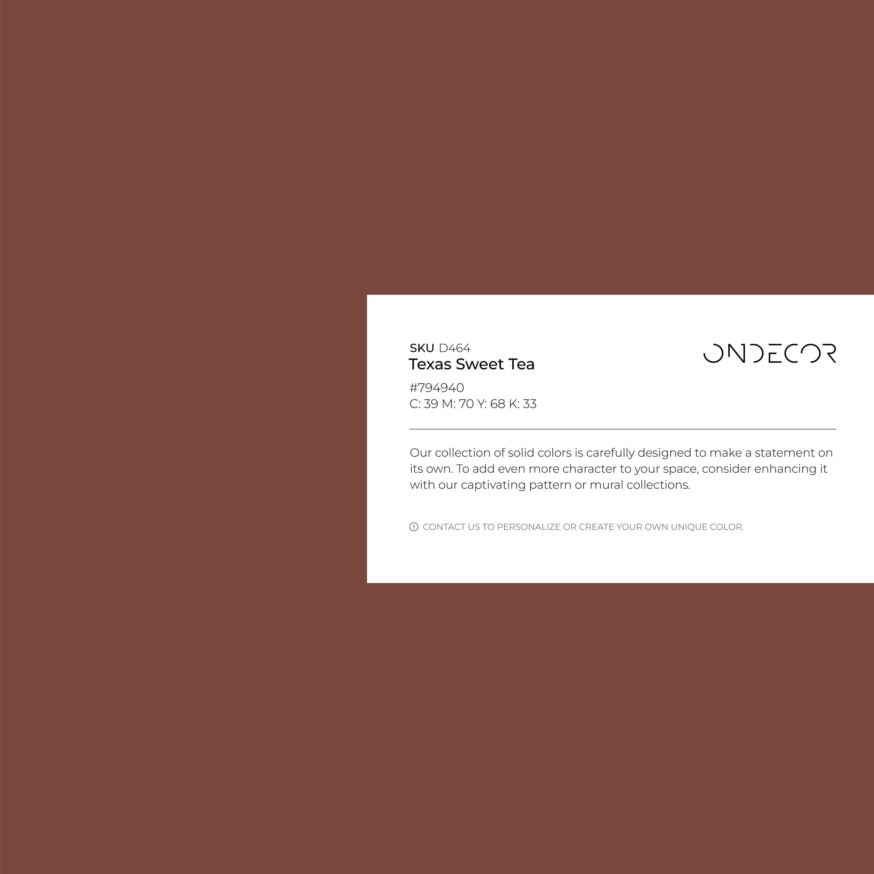 Solid Color Wallpaper With A Deep Earthy Hue In Bole Brown - D464