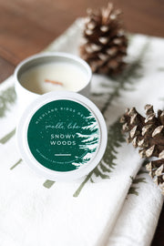"snowy Woods" Candle Tin