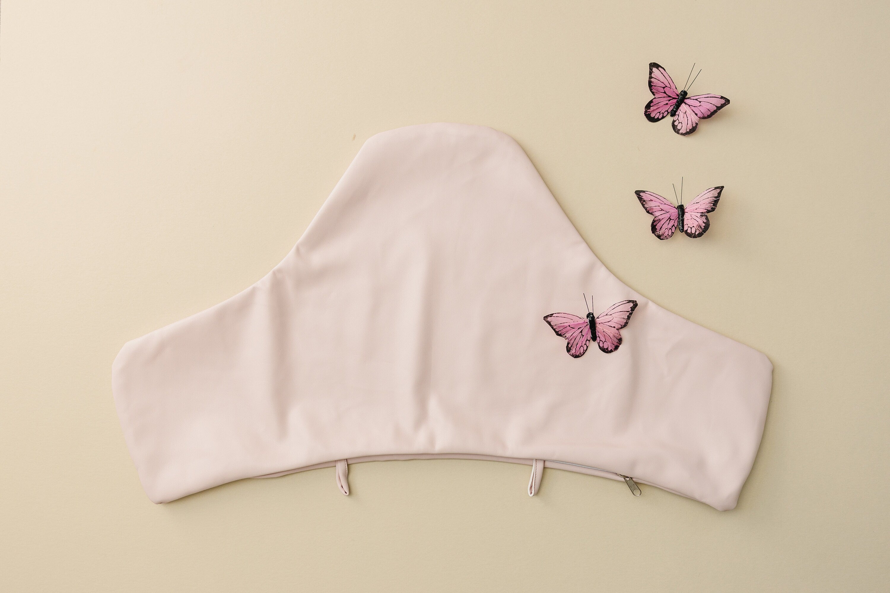 Blush Pink Vegan Leather Ikea Antilop Cushion Cover