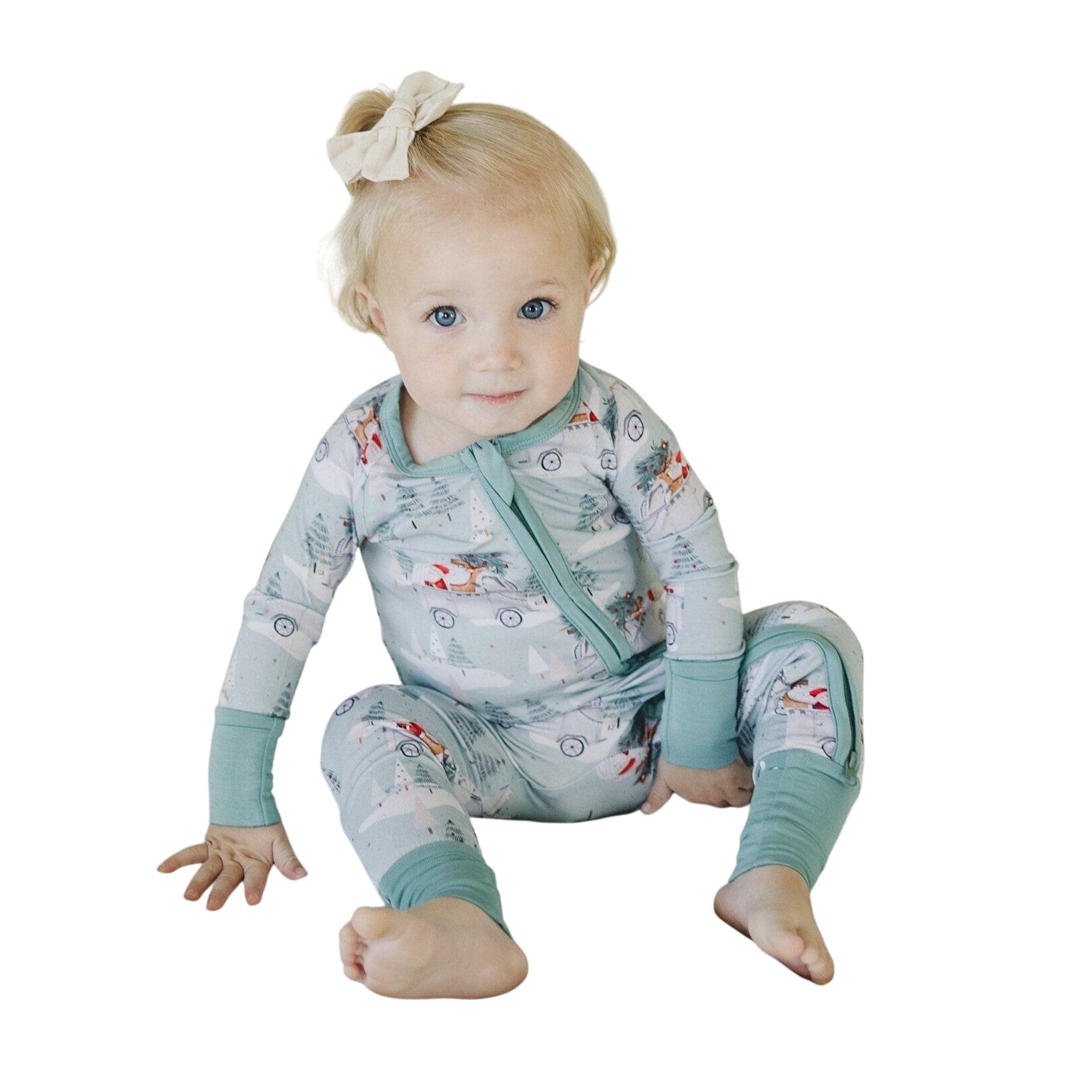 Cruisin' To Christmas Bamboo Zippy Romper