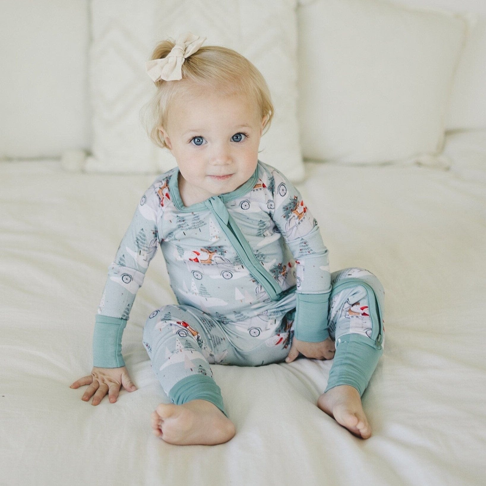 Cruisin' To Christmas Bamboo Zippy Romper