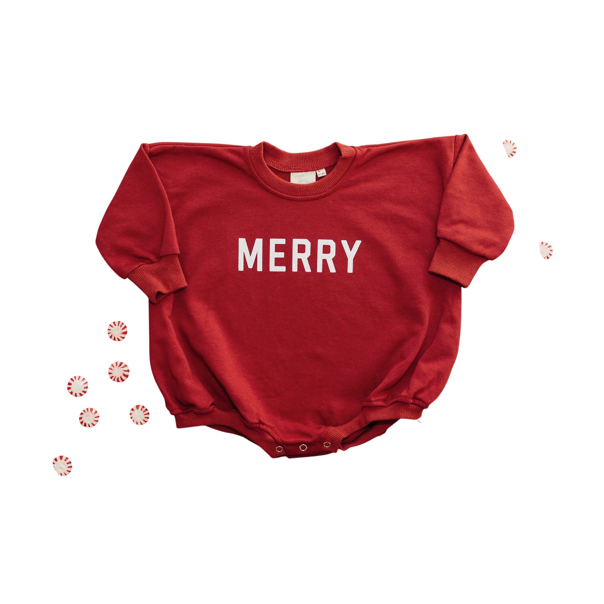 Merry Sweatshirt Romper