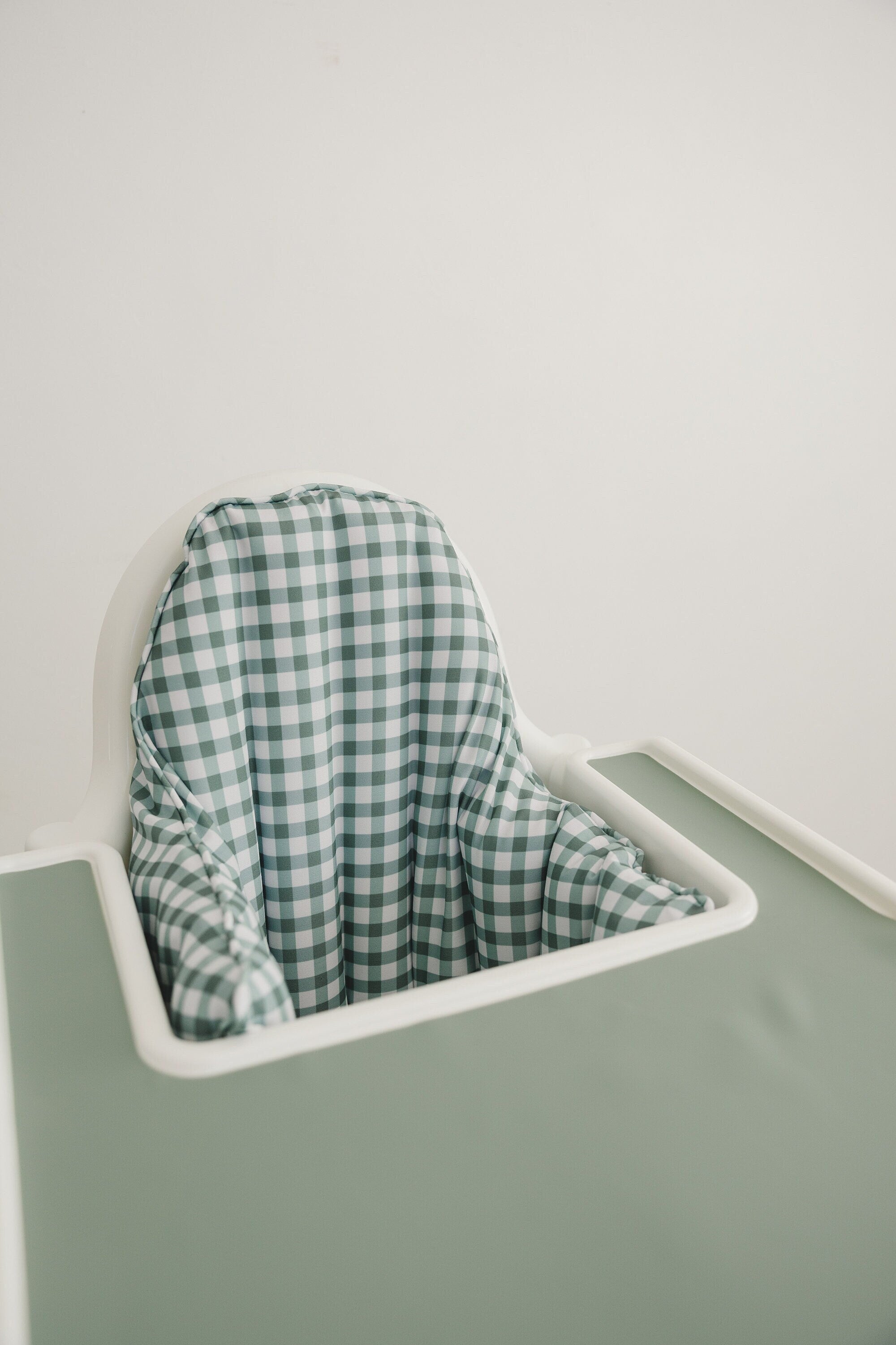 Green Gingham Ikea Antilop Cushion Cover