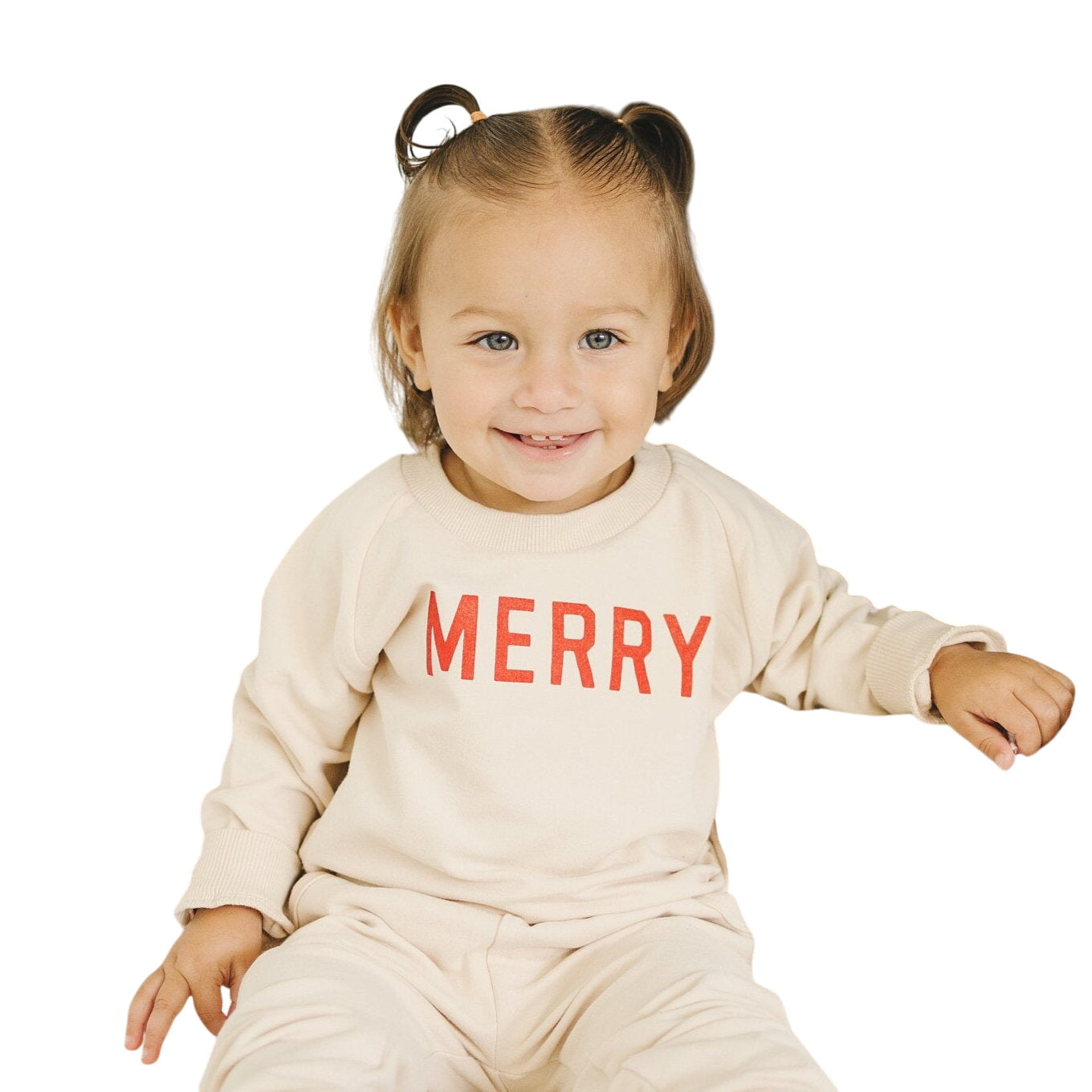 Merry Organic Cotton Crewneck Sweatshirt - Natural