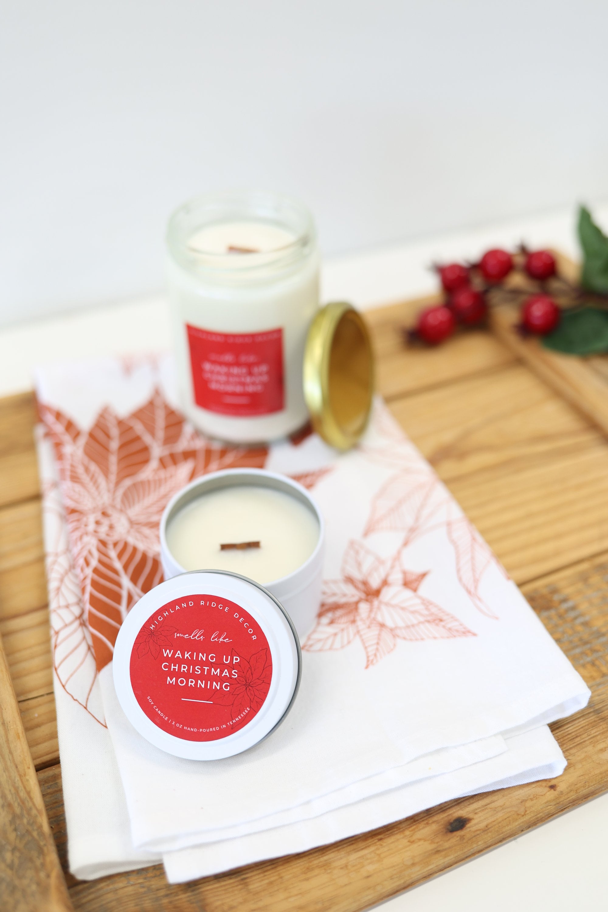 "waking Up Christmas Morning" Tin