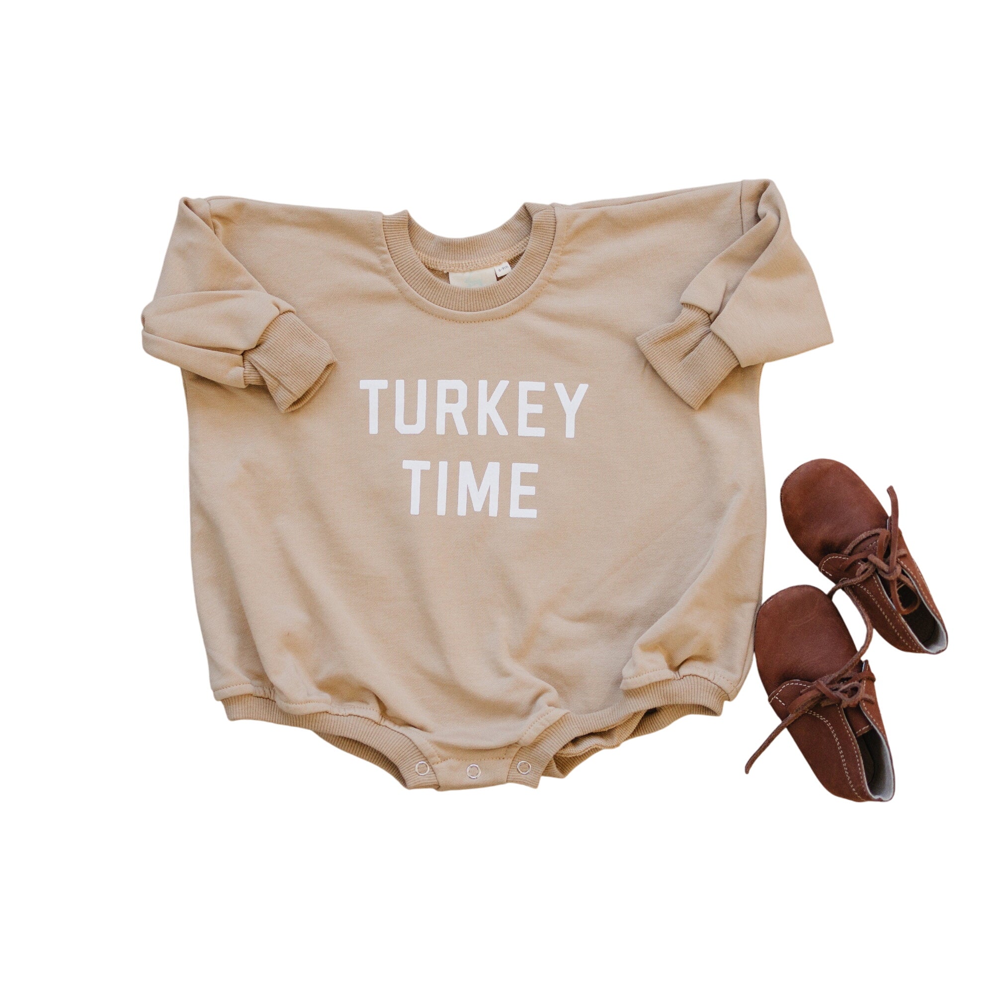 Turkey Time Sweatshirt Romper  - More Colors