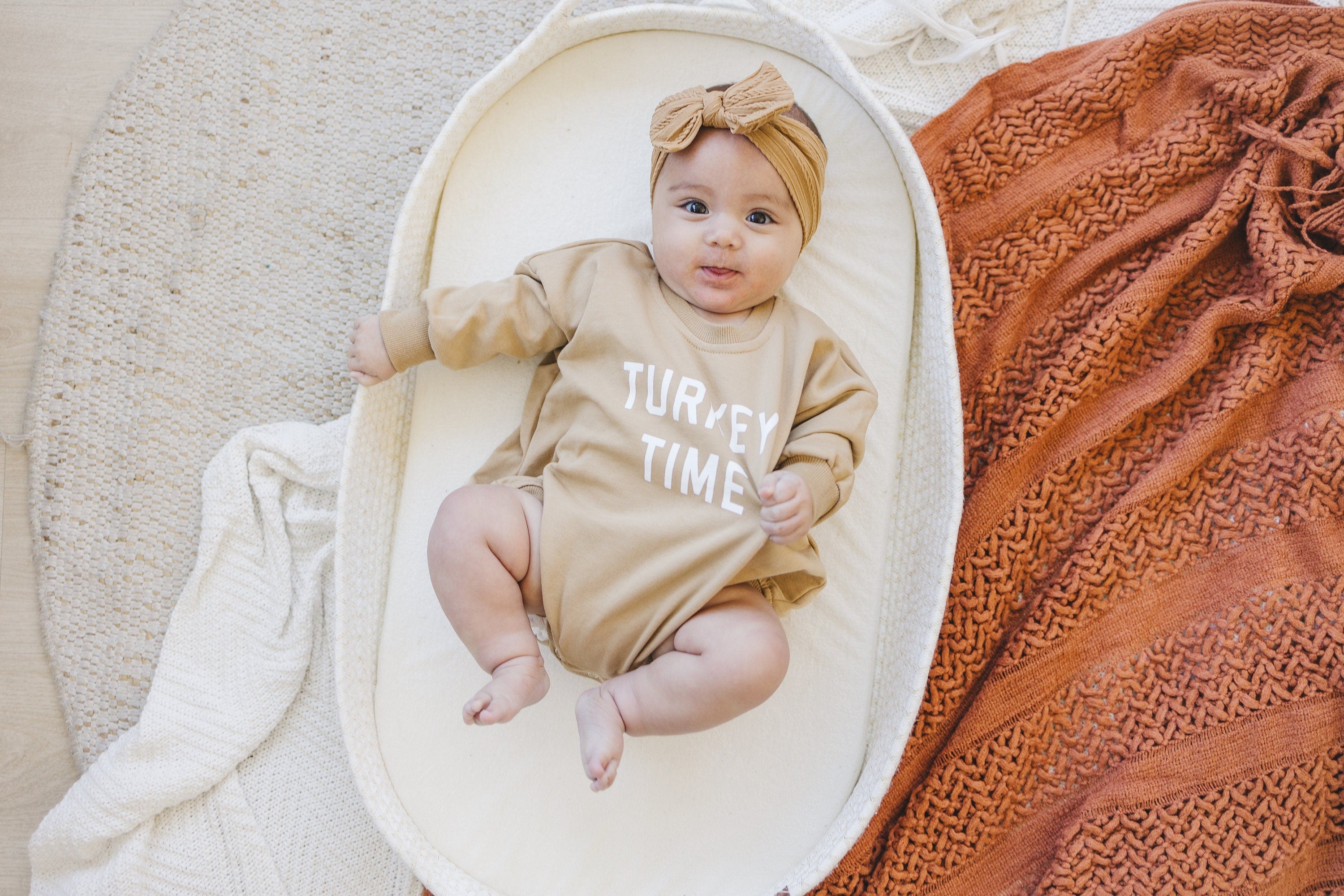 Turkey Time Sweatshirt Romper  - More Colors