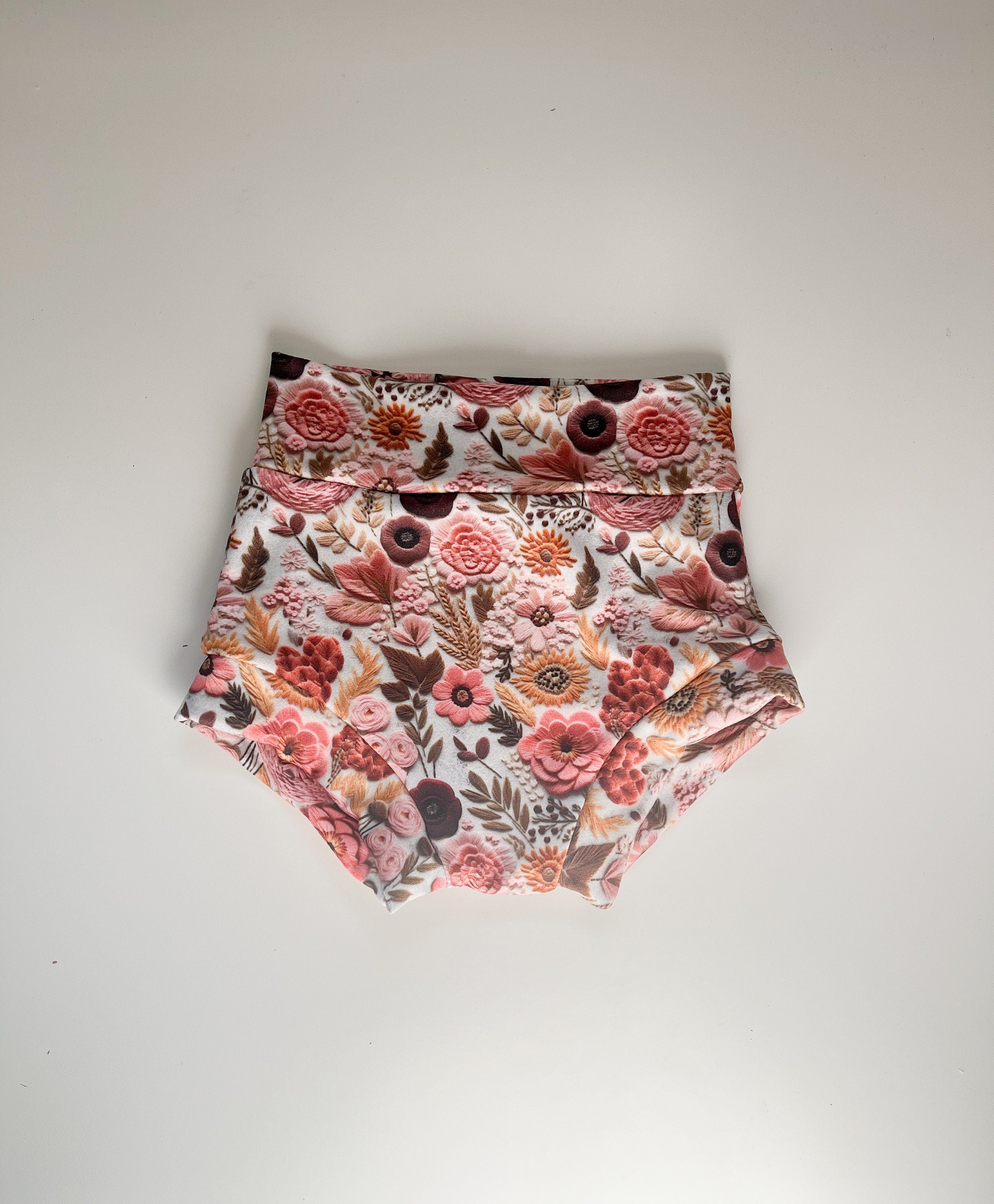 Embroidery Inspired Floral Bummies