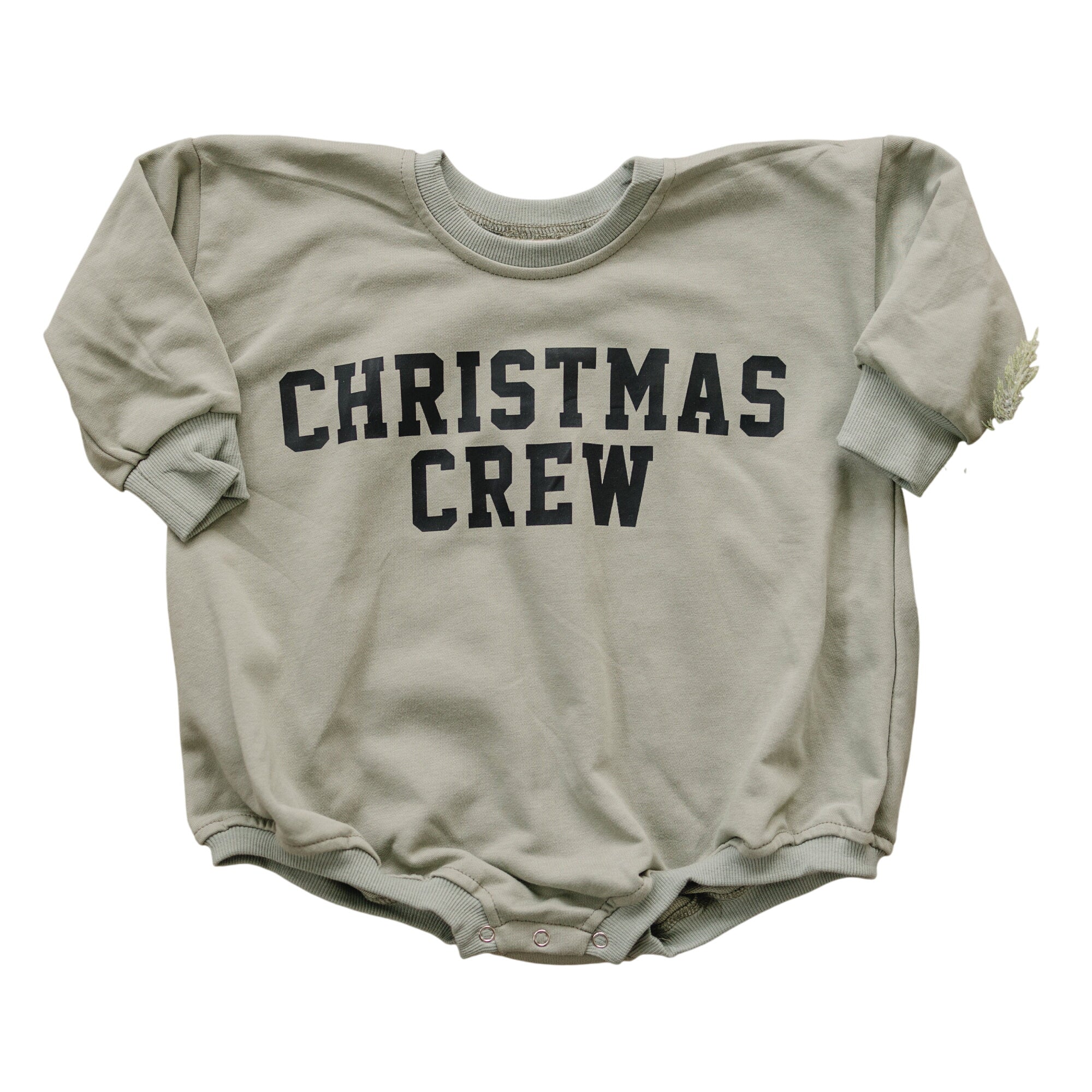 Christmas Crew Sweatshirt Romper - More Colors