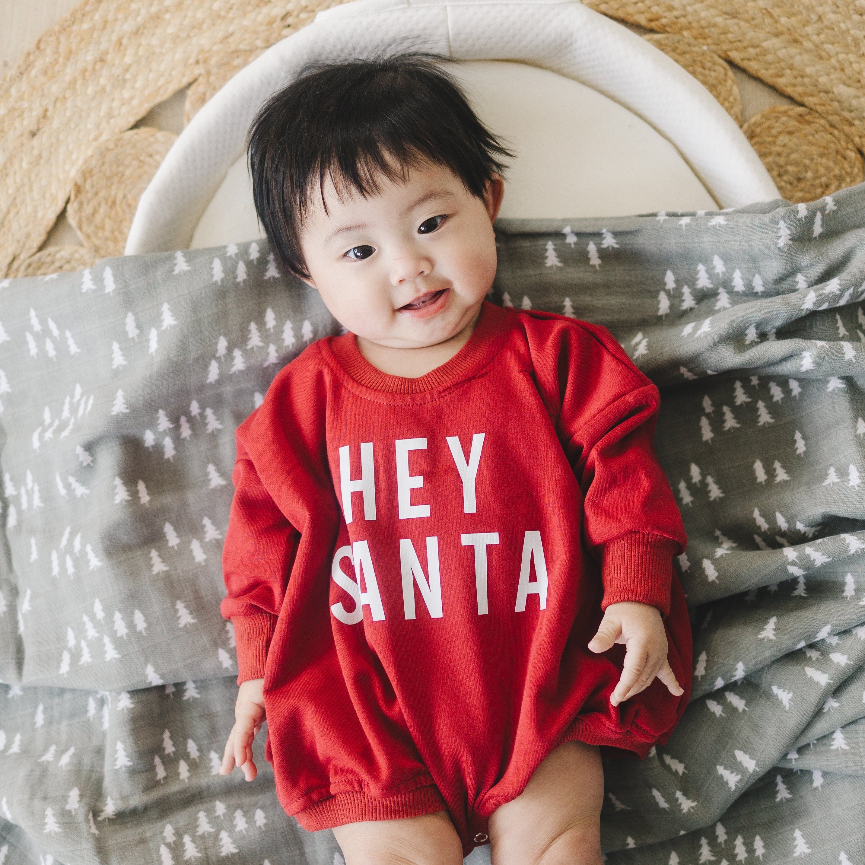 Hey Santa Sweatshirt Romper