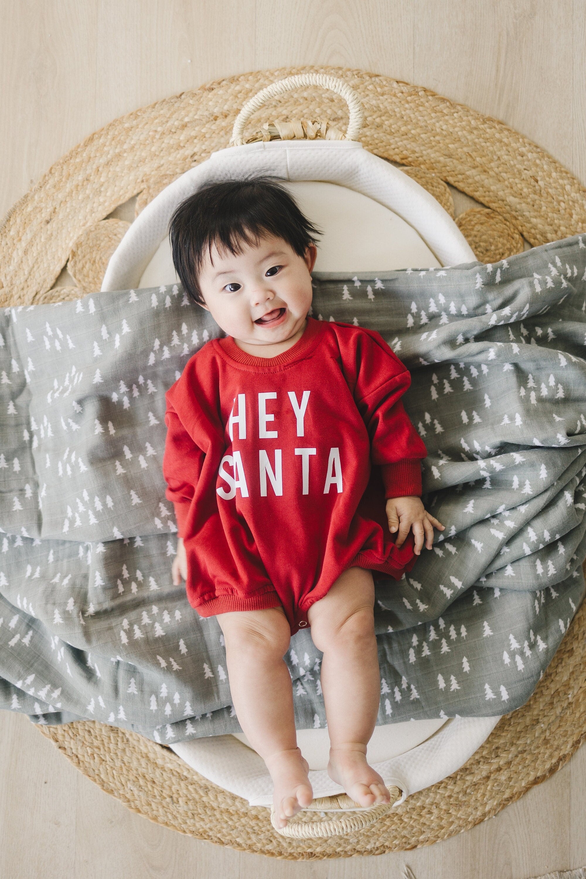 Hey Santa Sweatshirt Romper