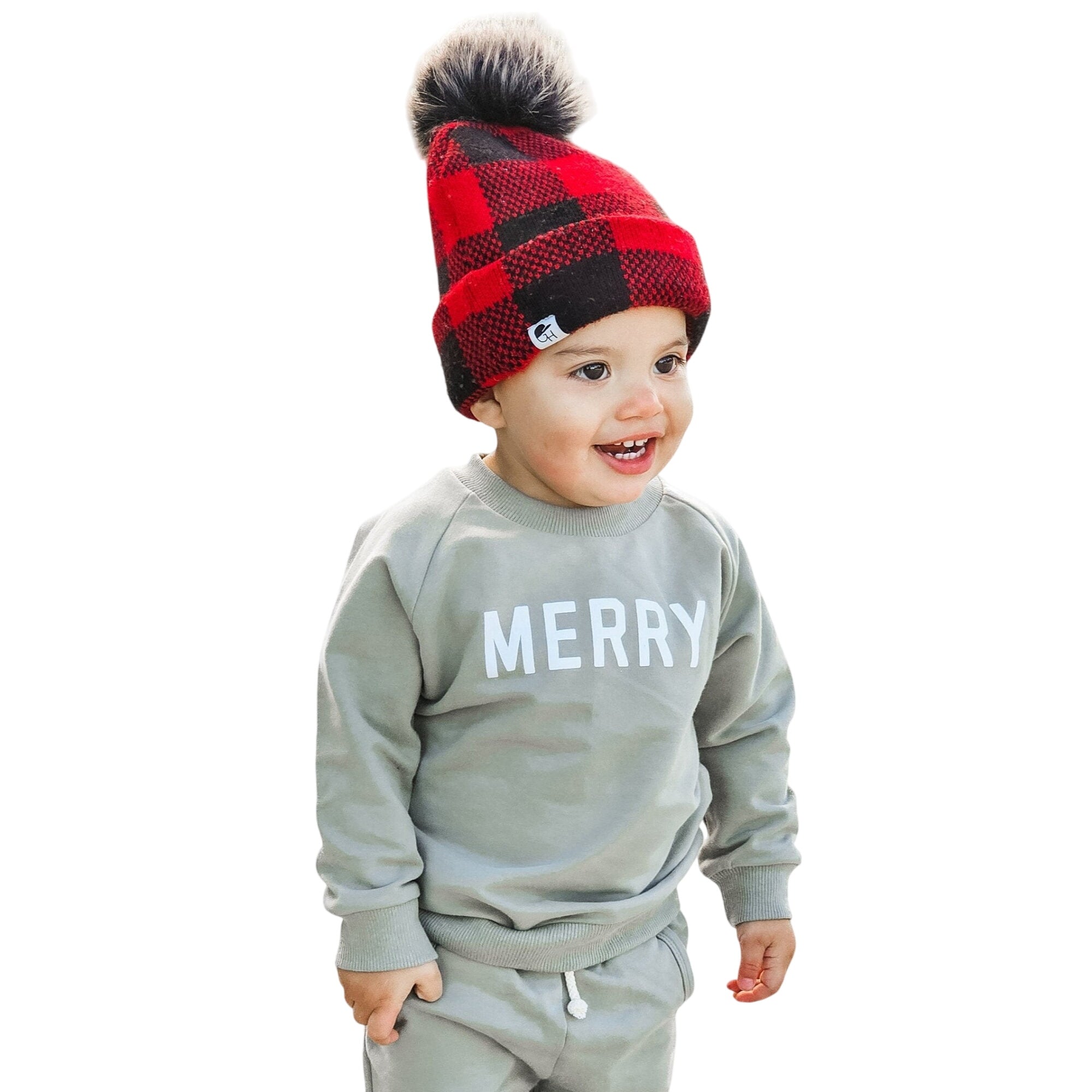 Merry Organic Cotton Crewneck Sweatshirt - Green