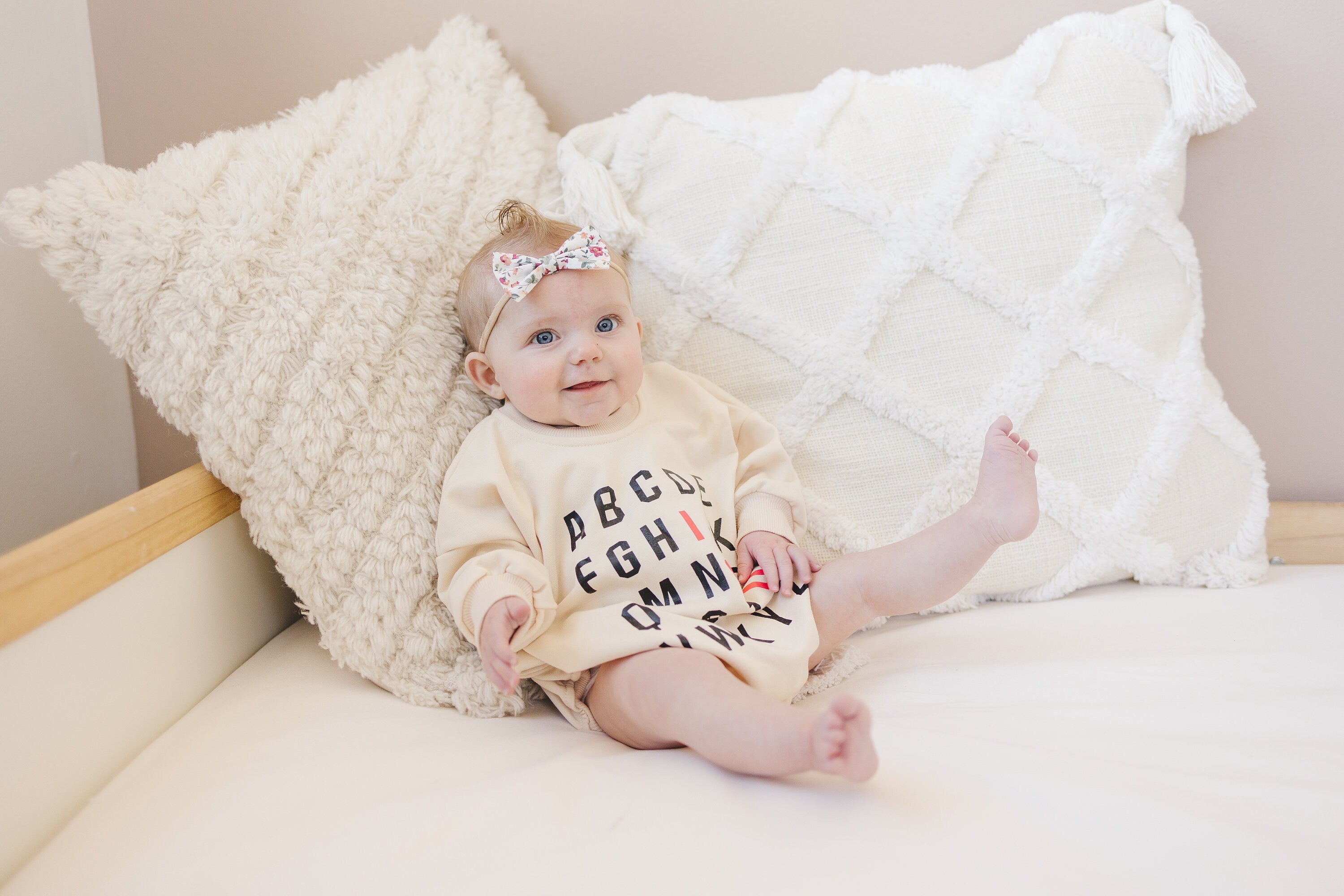 Abc I Love You Sweatshirt Romper - More Colors