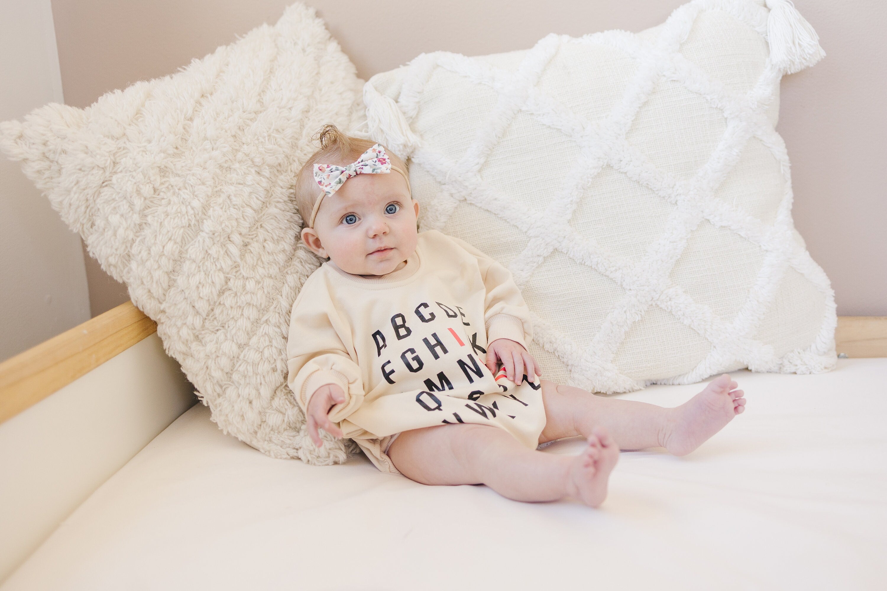 Abc I Love You Sweatshirt Romper - More Colors