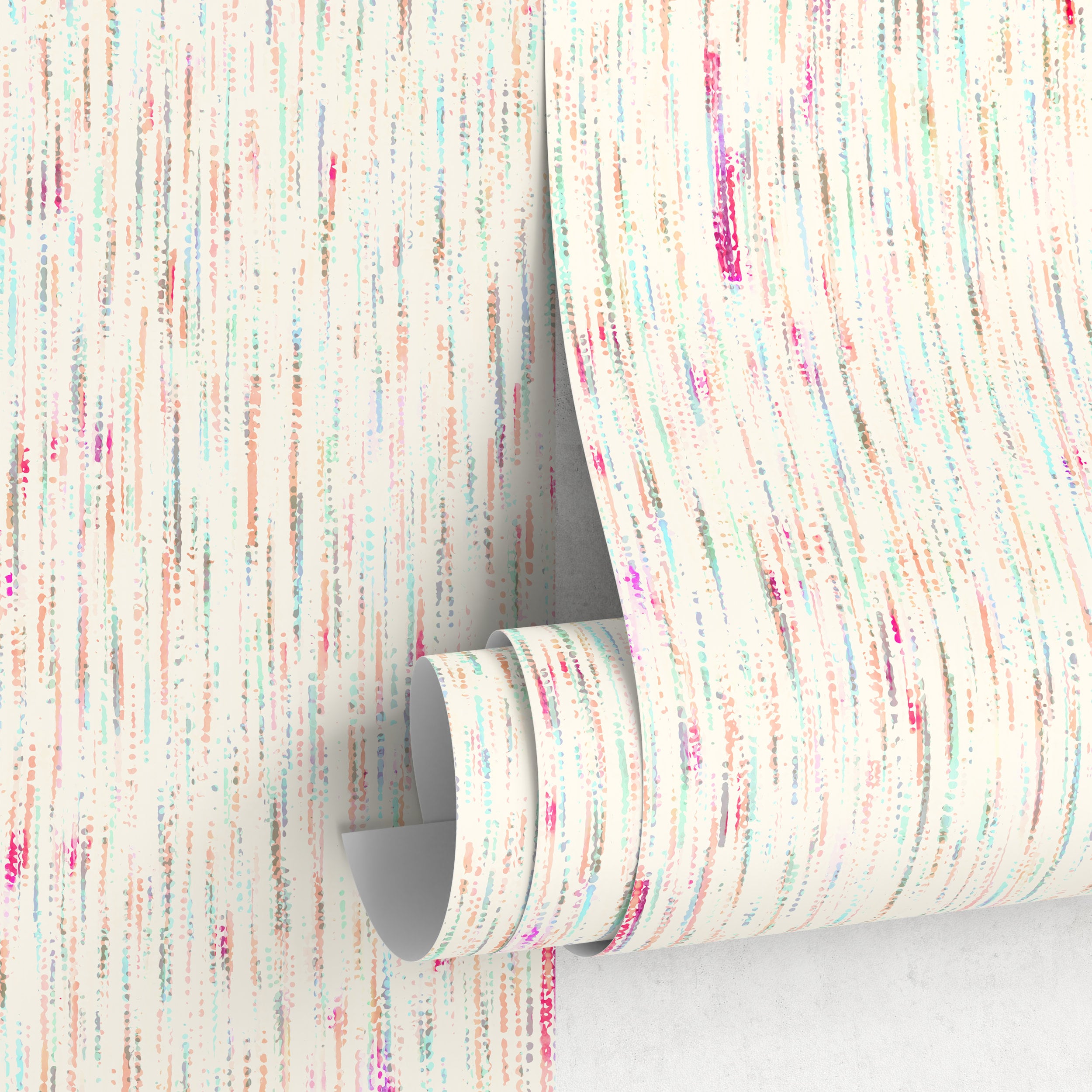 Abstract Wallpaper With Colorful Dotted Streaks In Pink, Blue, And Orange - A803