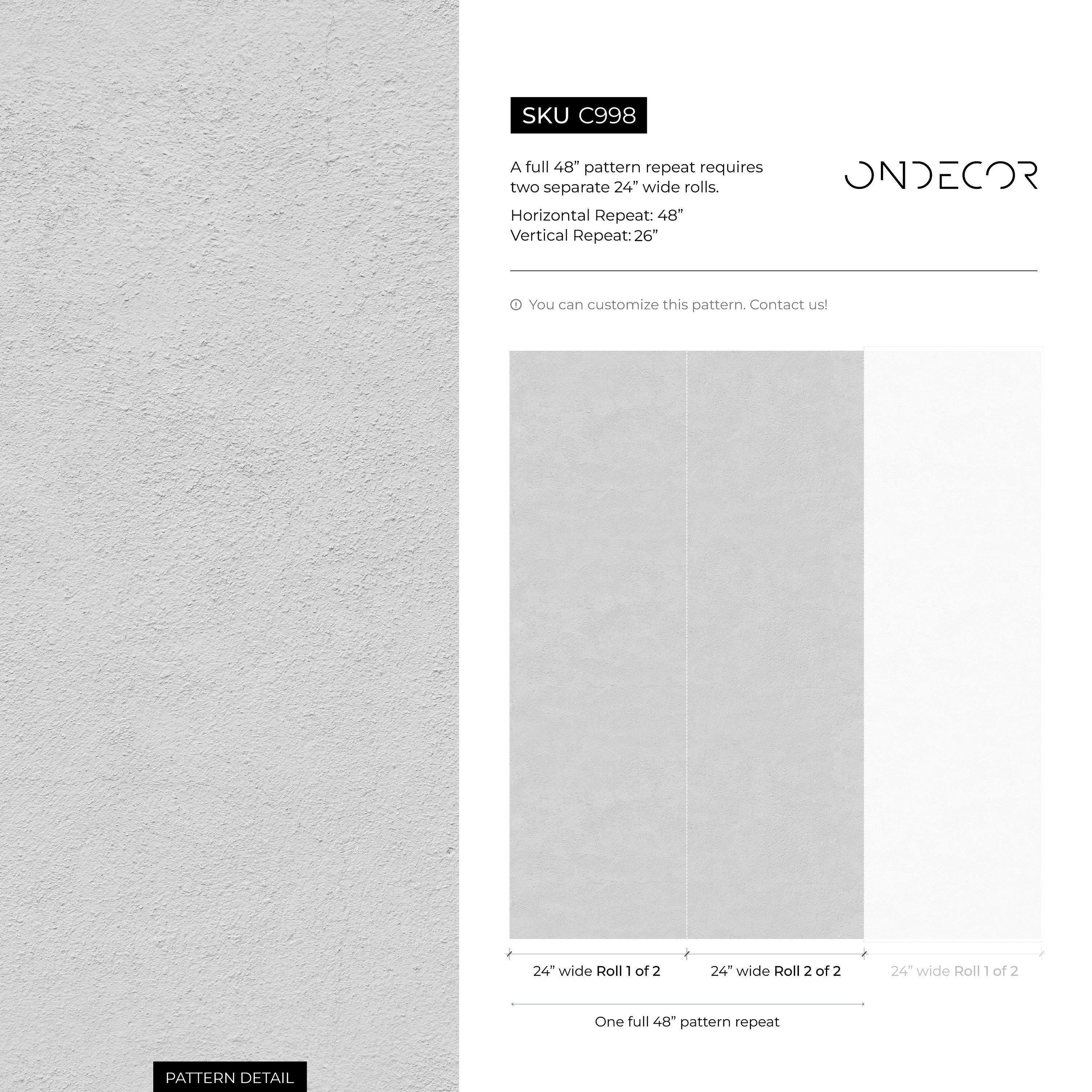 Concrete Wallpaper With A Subtle Grunge Texture In Light Gray - C998