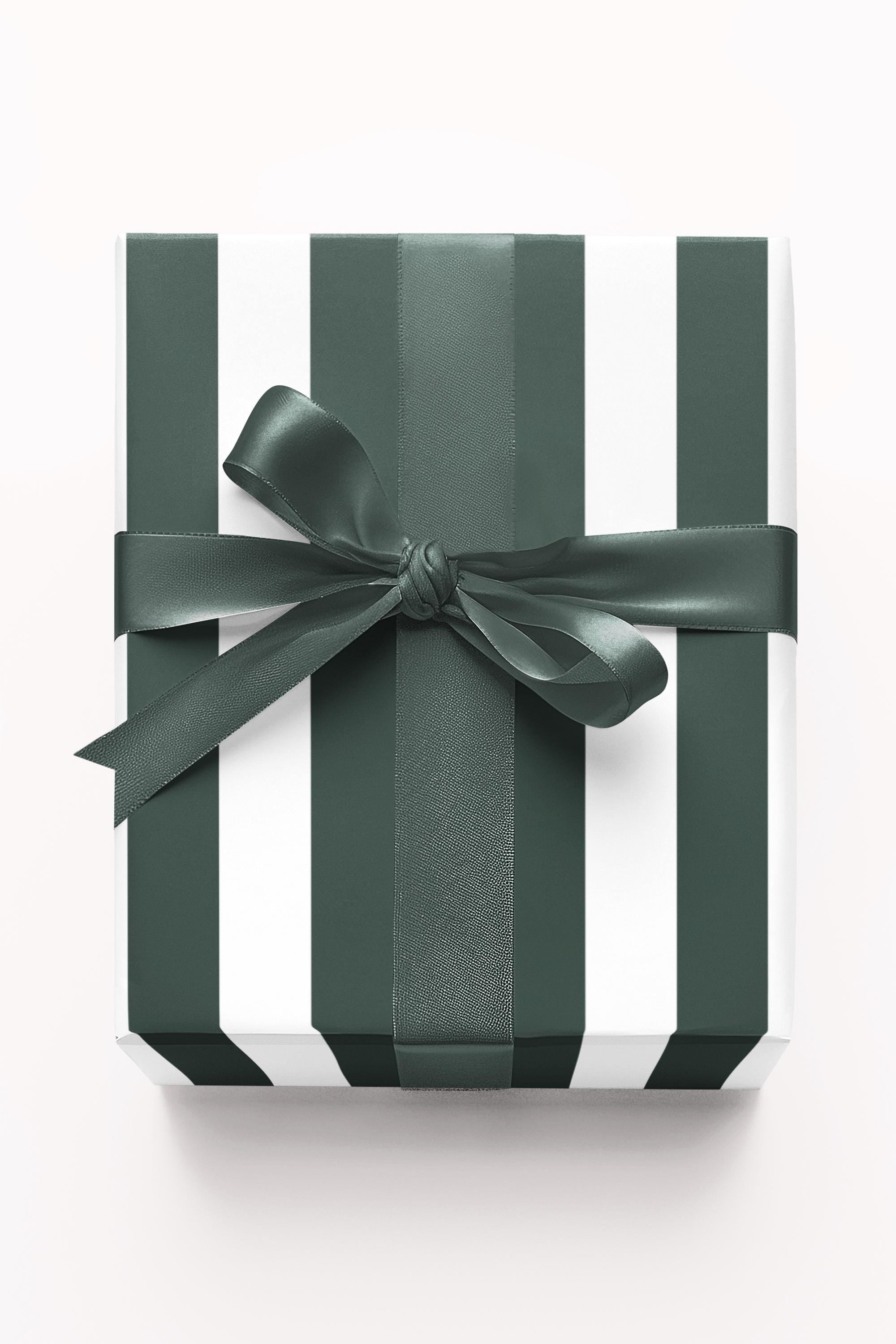 Green Striped Wrapping Paper