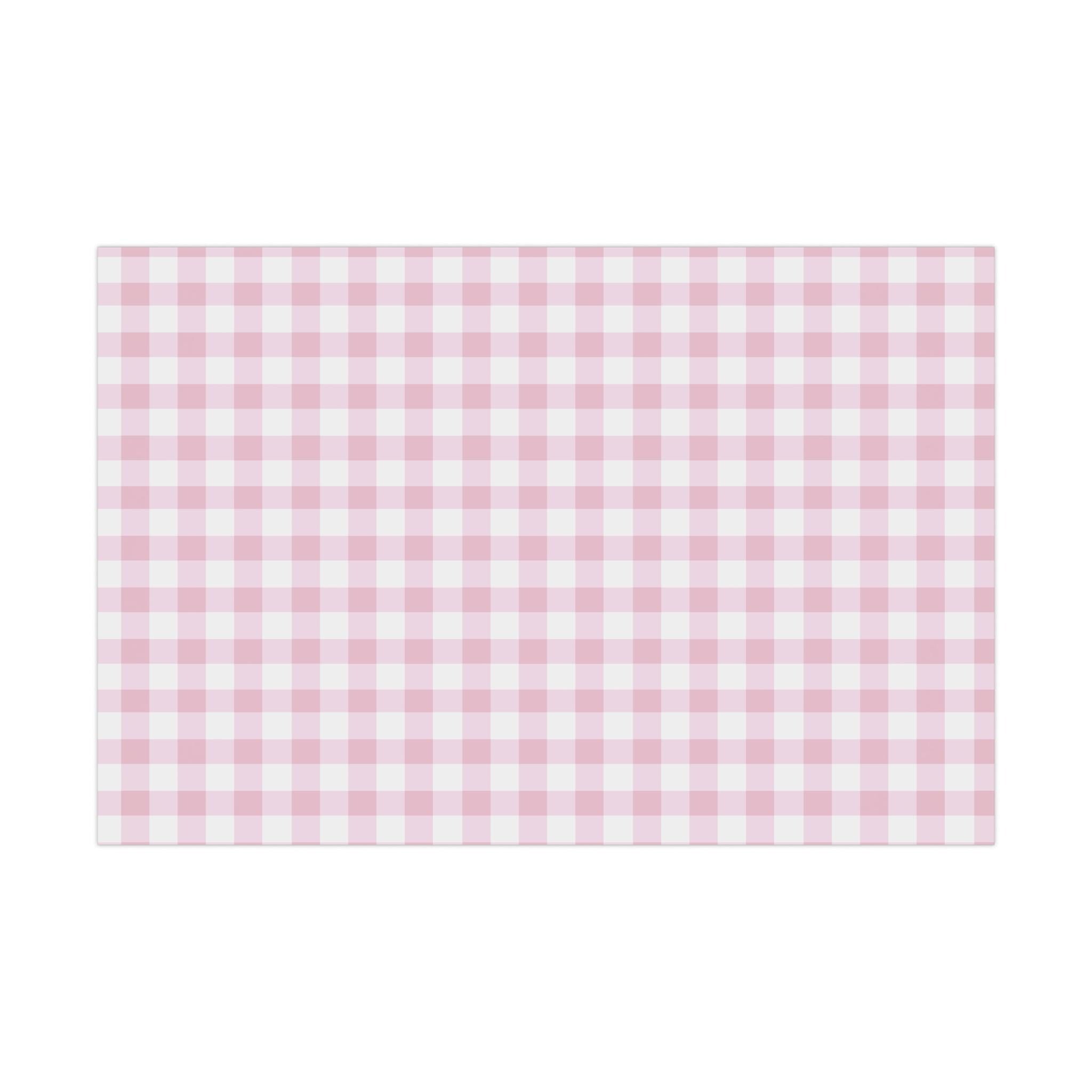 Light Pink Gingham Wrapping Paper