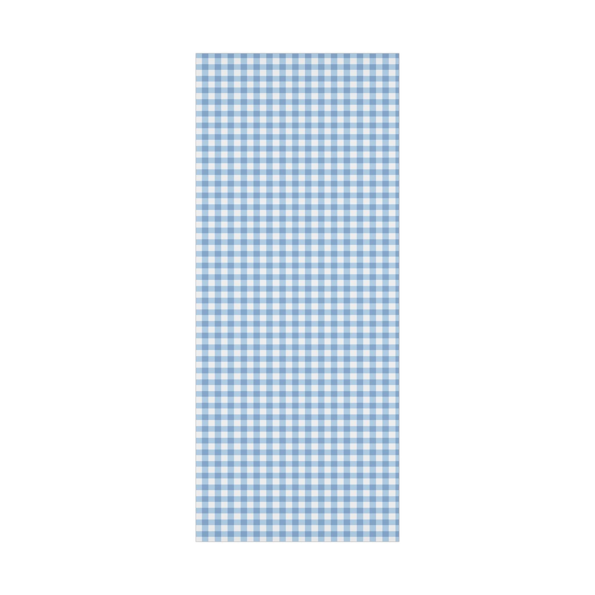 Light Blue Gingham Wrapping Paper