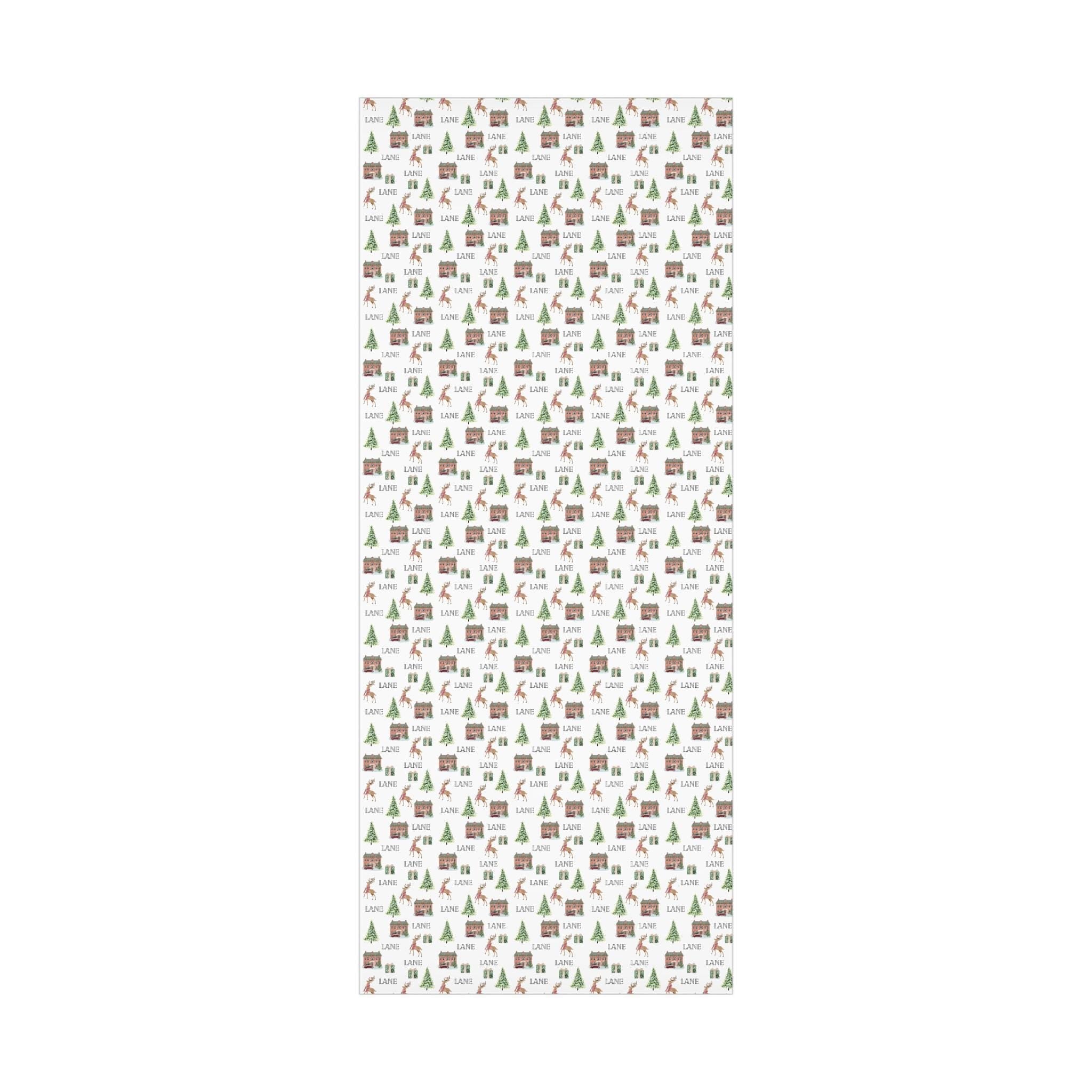 Christmas At Home Personalized Wrapping Paper