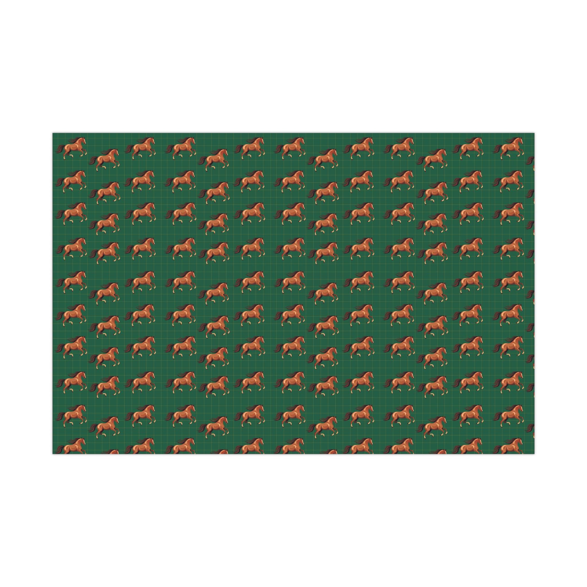 Elegant Horses Pattern Wrapping Paper
