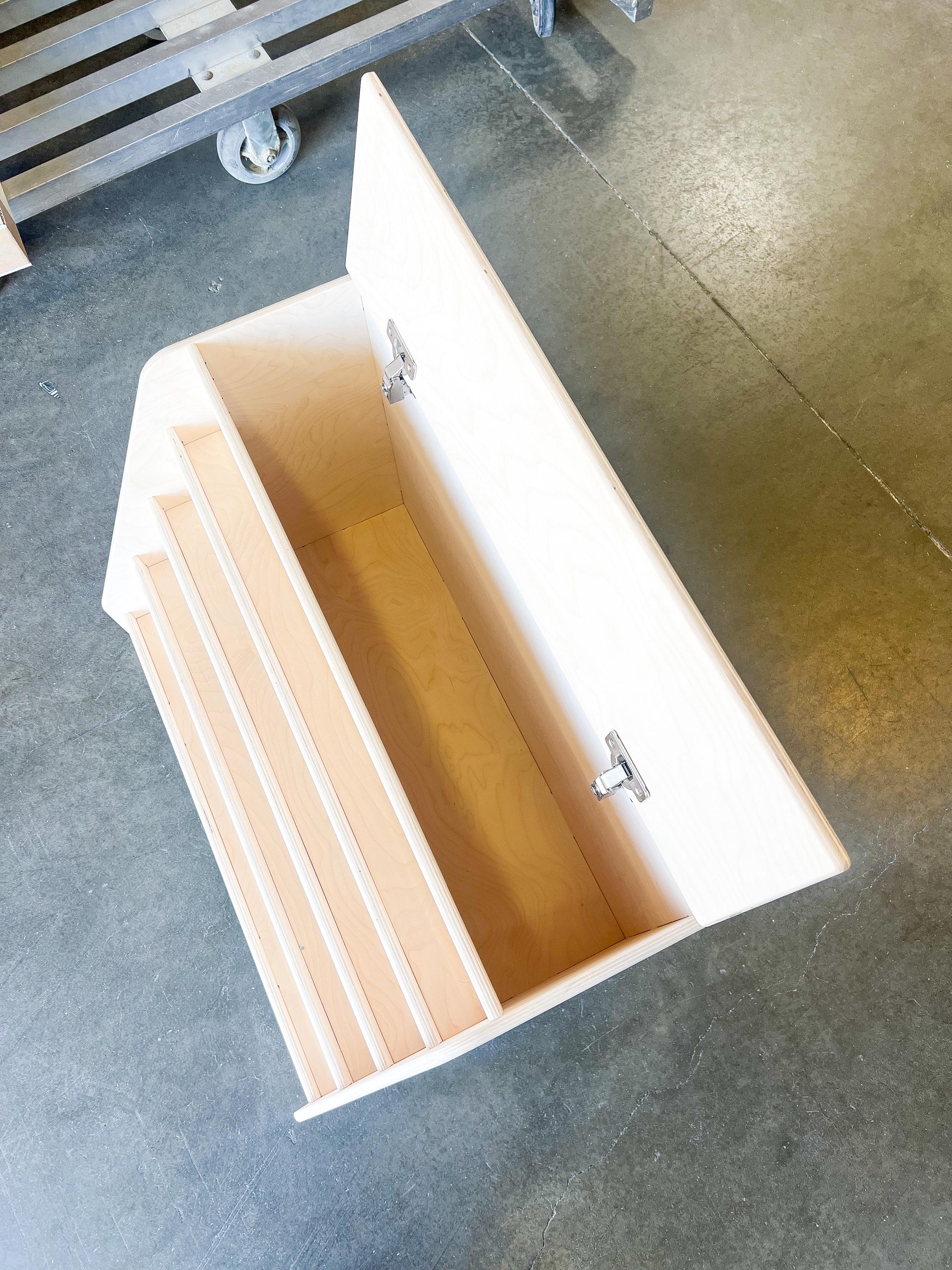 Tomiboy- Bookshelf With Hidden Storage
