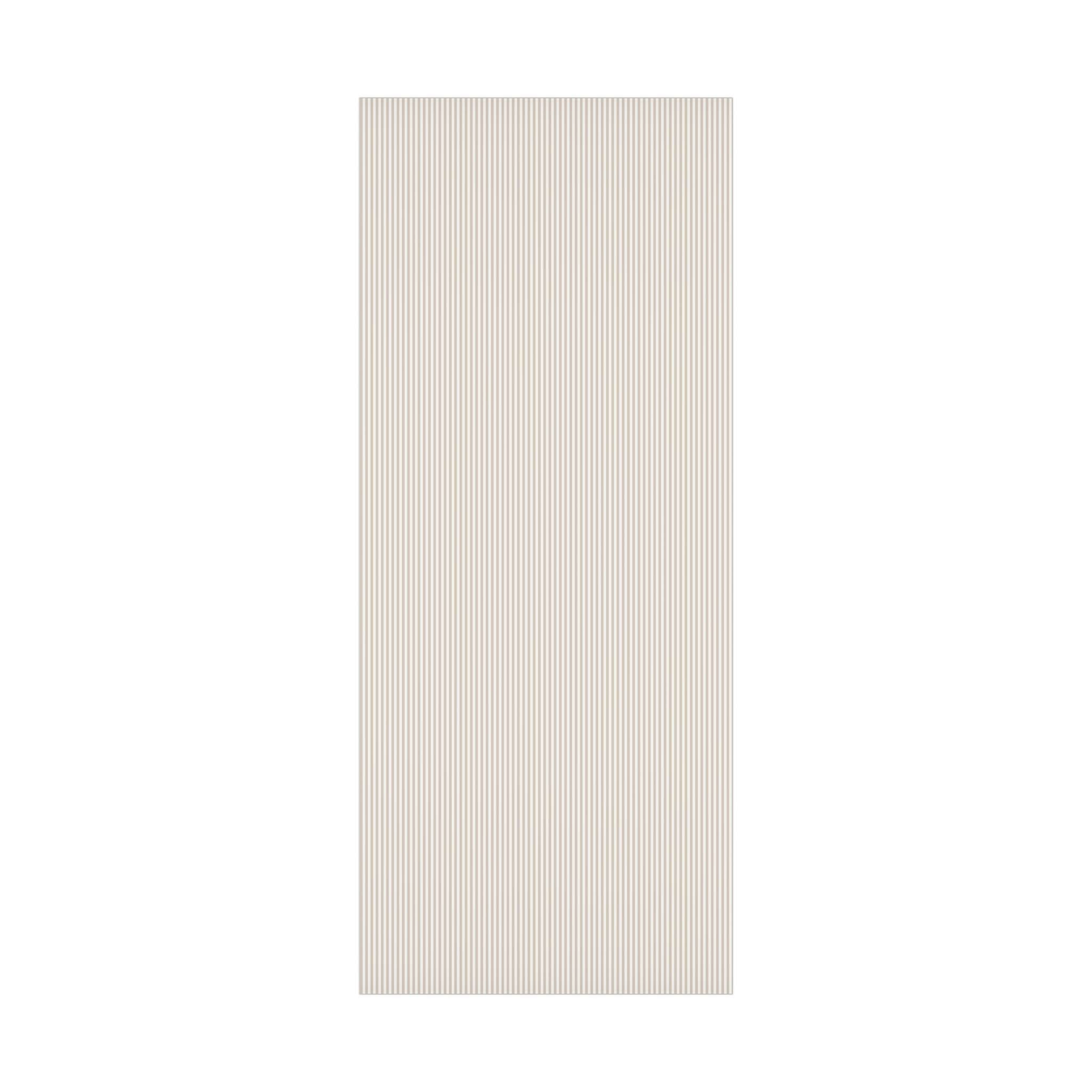 Beige Neutral Striped Holiday Wrapping Paper