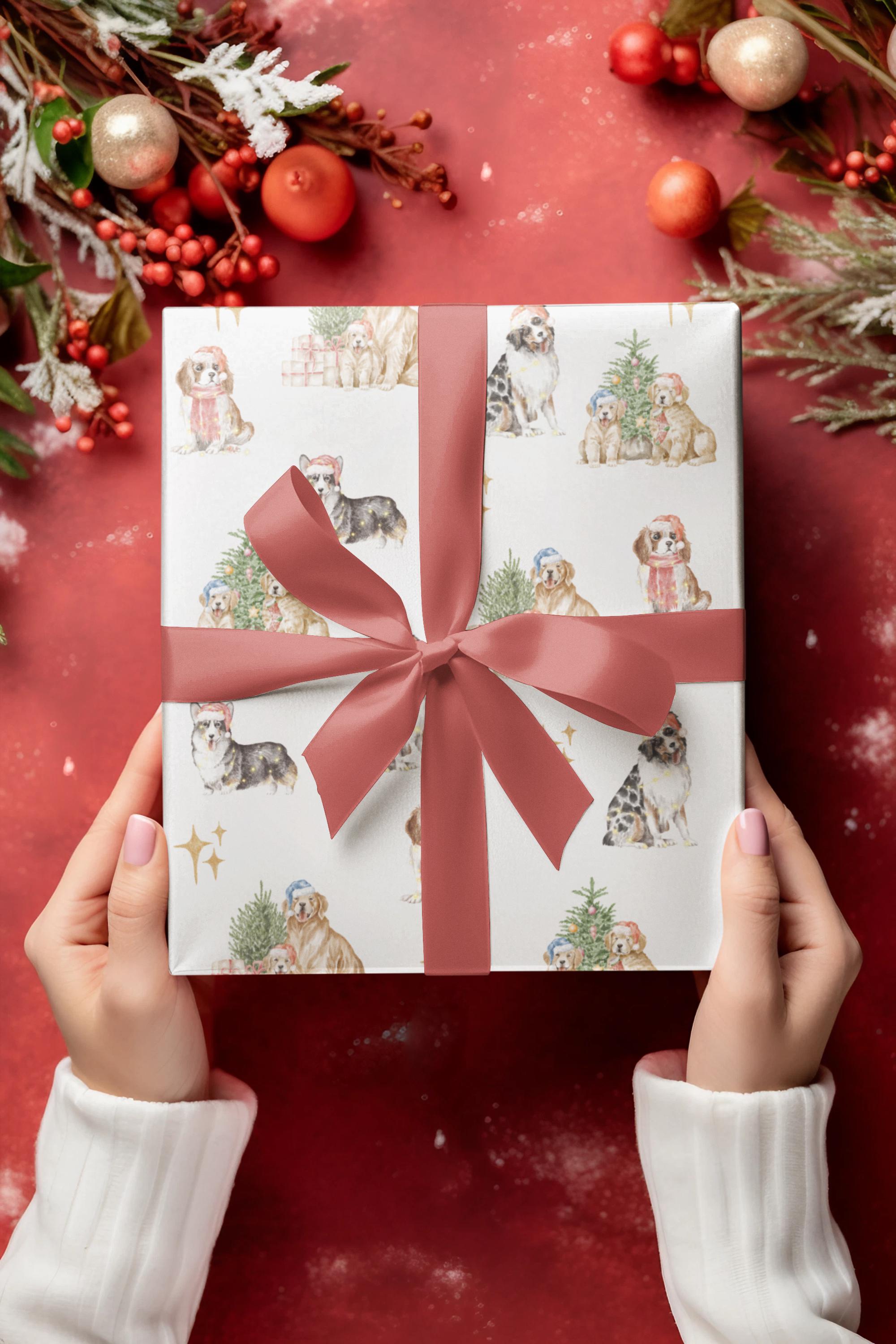 Christmas Dogs Wrapping Paper