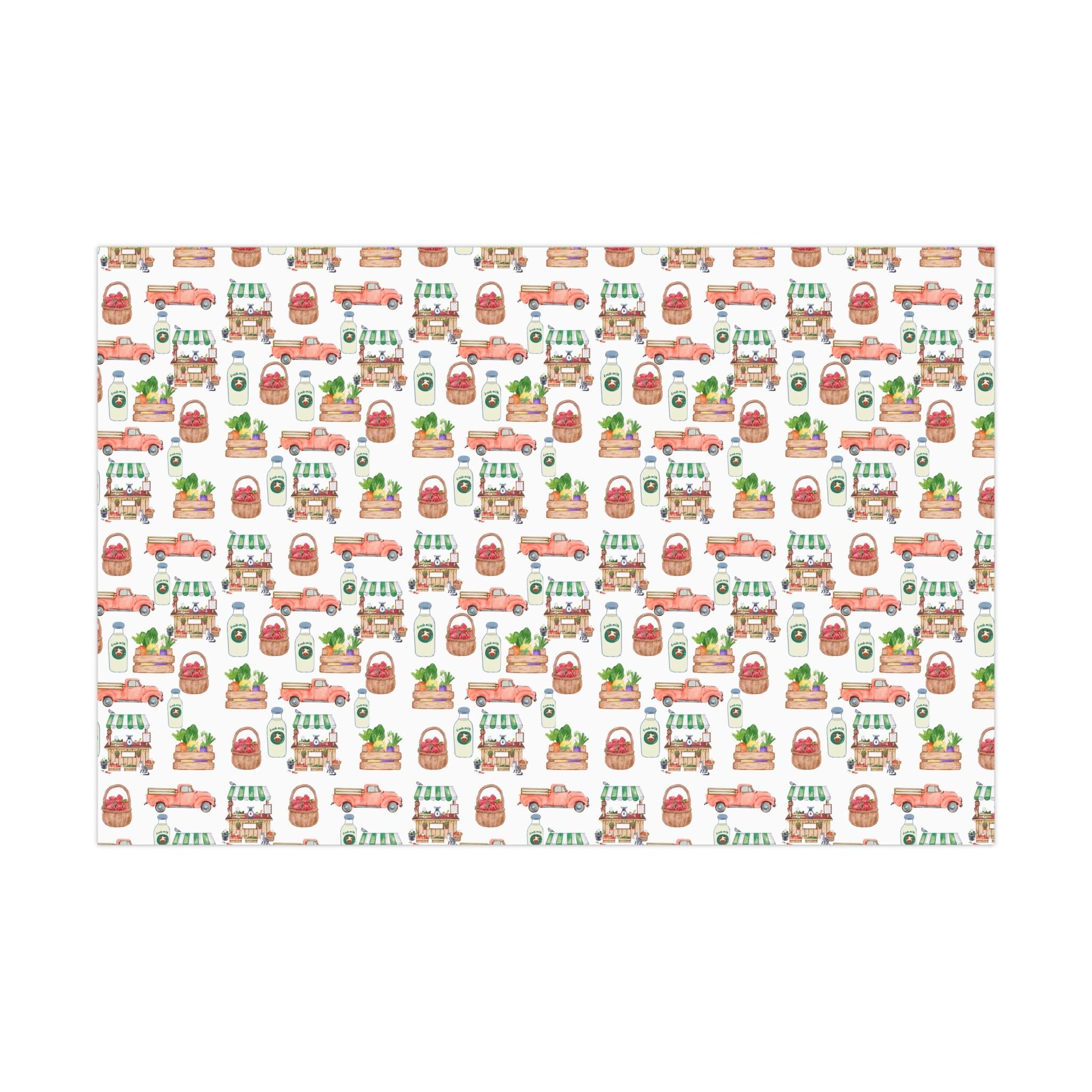 Farmers Market Wrapping Paper