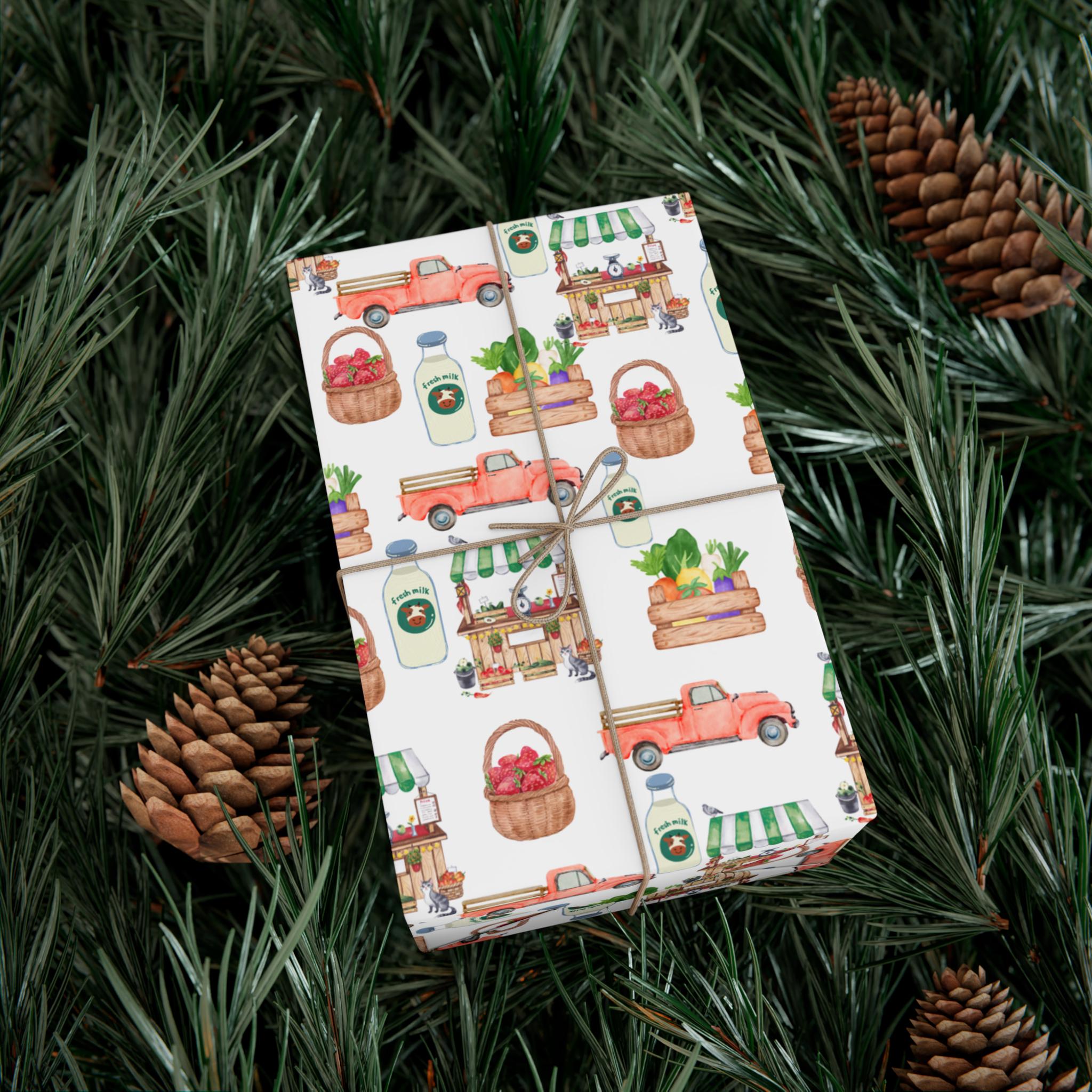 Farmers Market Wrapping Paper