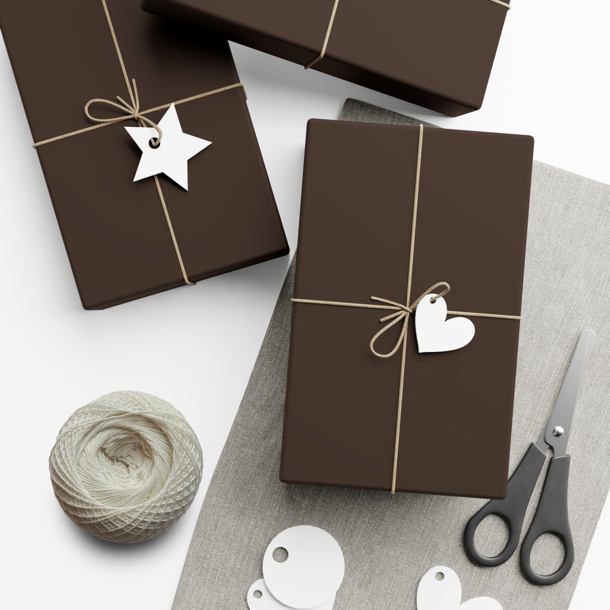 Espresso Brown Wrapping Paper