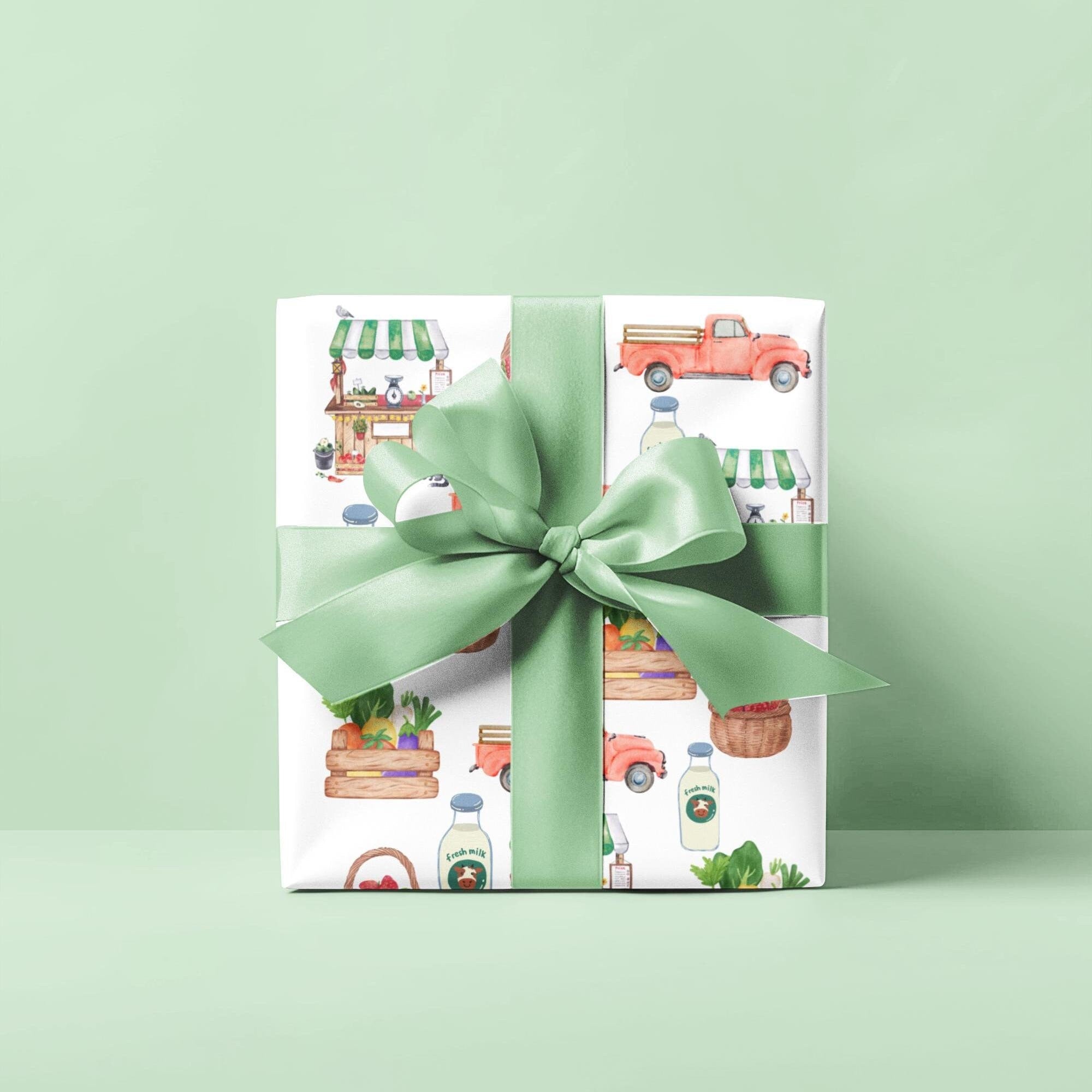 Farmers Market Wrapping Paper