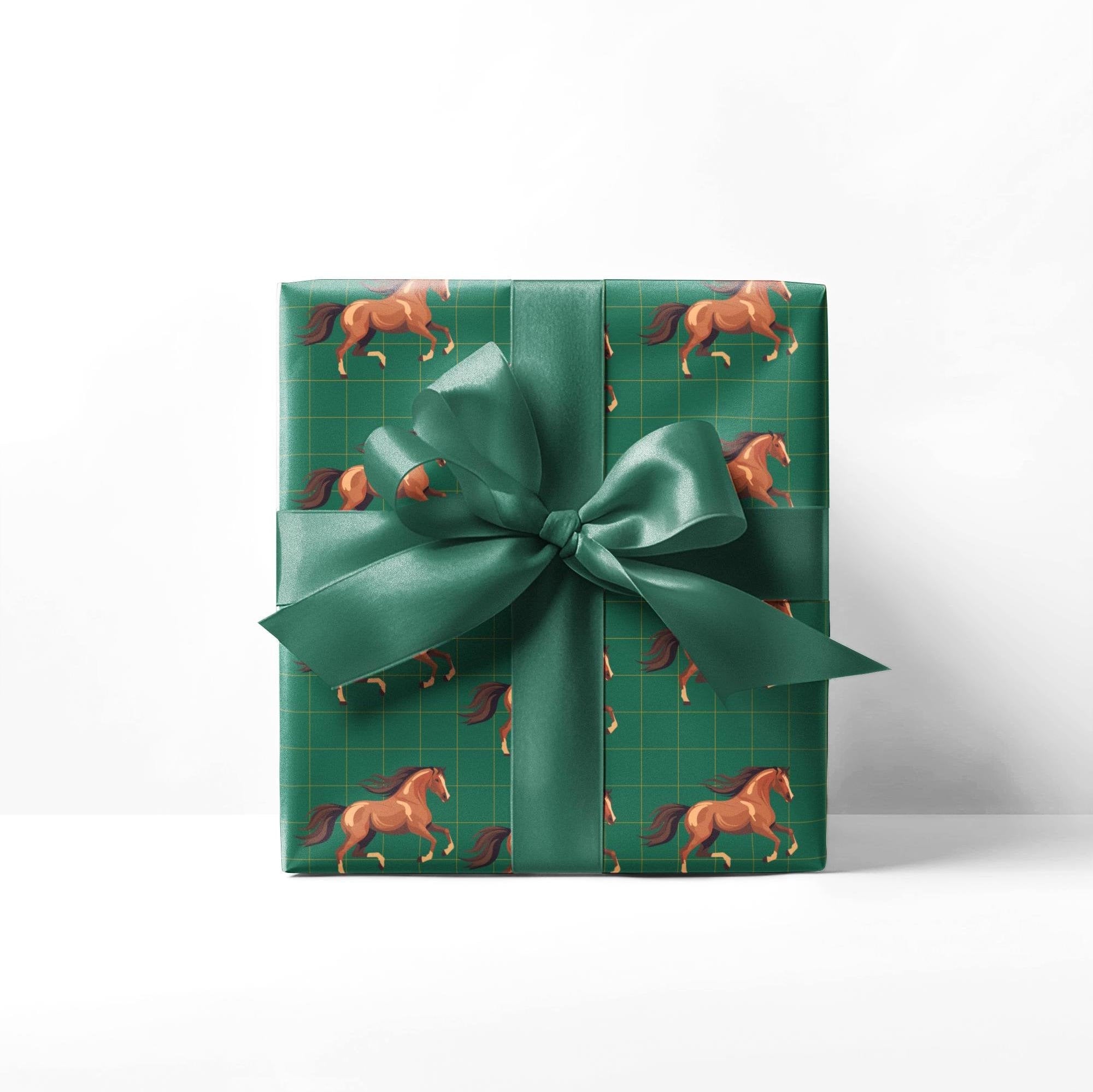 Elegant Horses Pattern Wrapping Paper