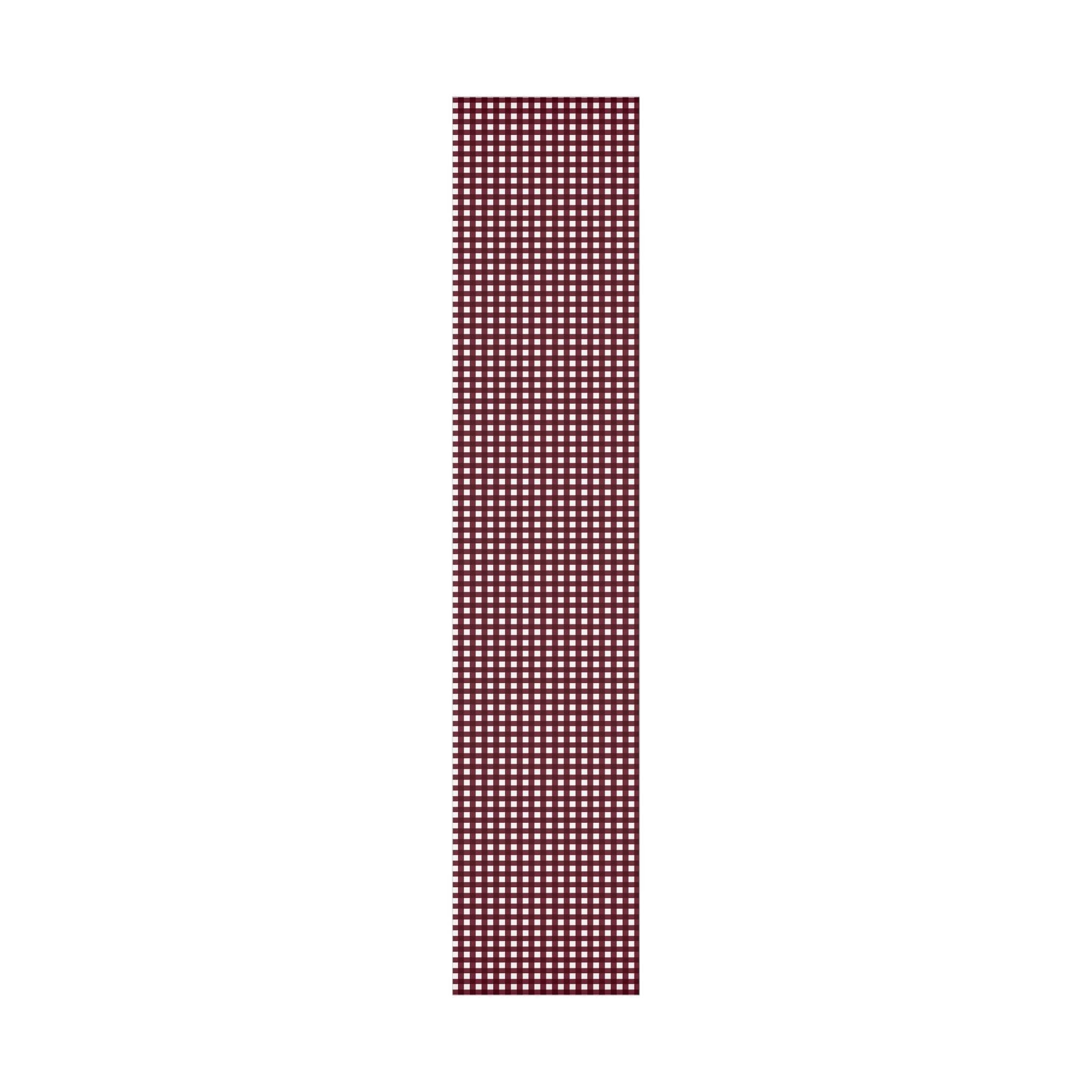 Burgundy Gingham Gift Wrap