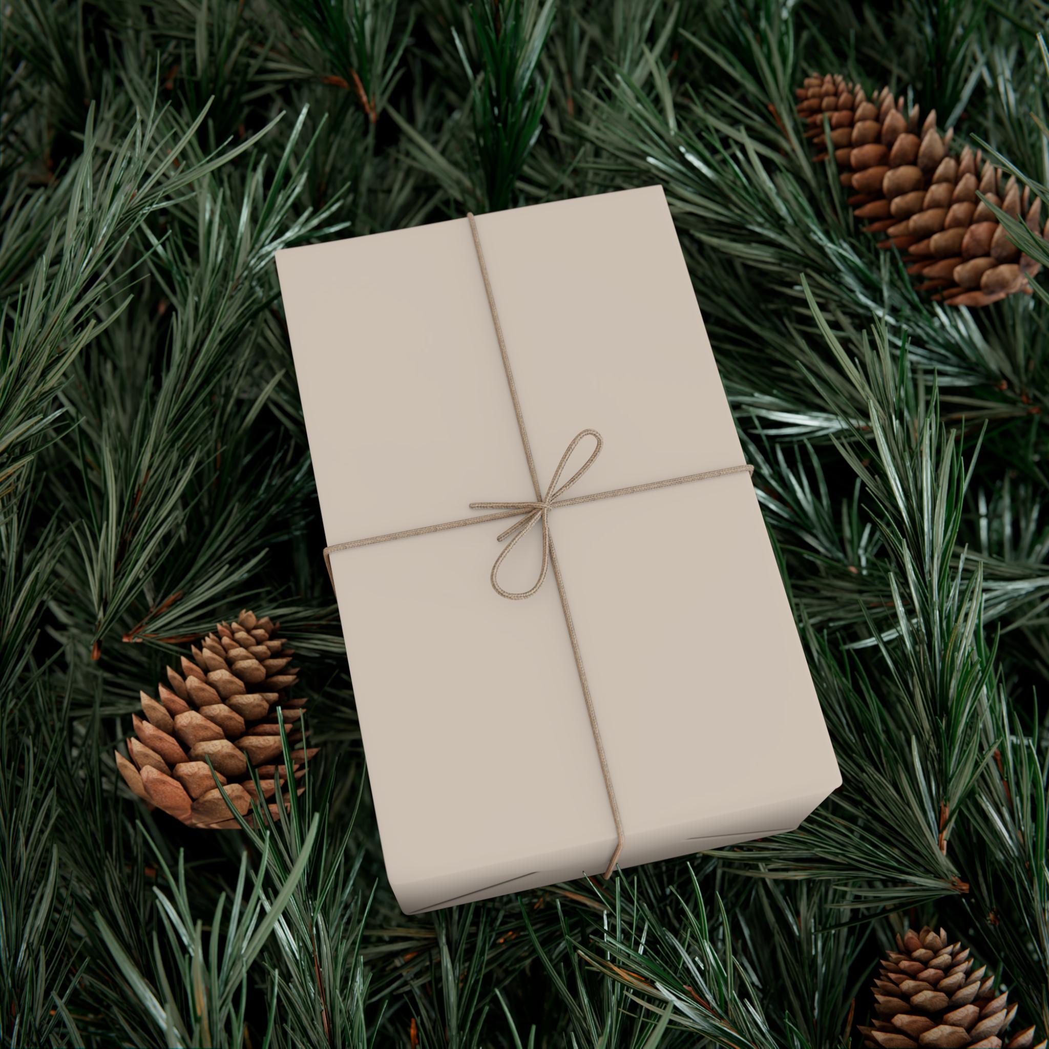 Beige Solid Color Wrapping Paper