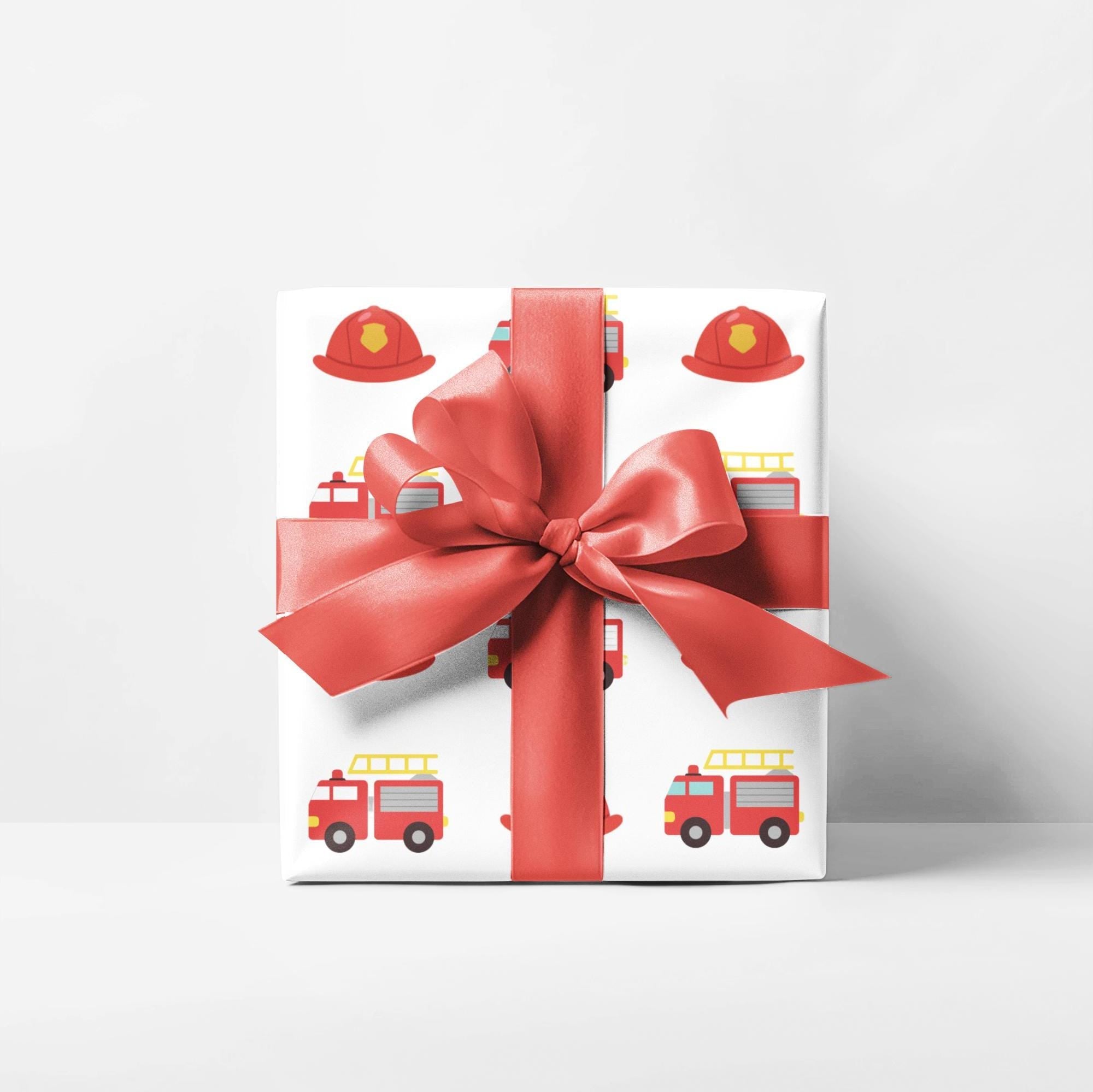 Firetruck Wrapping Paper
